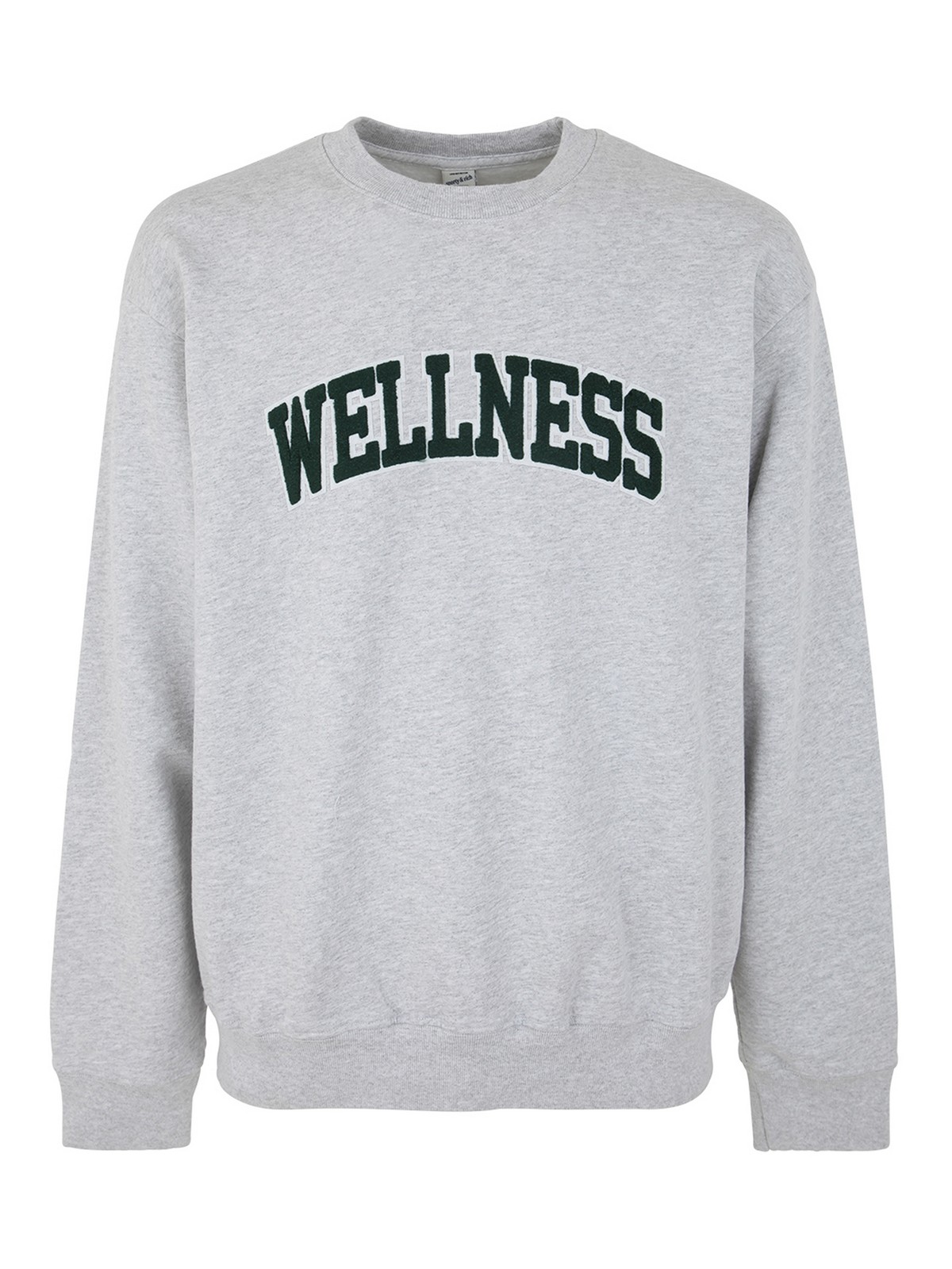 Sporty & Rich Wellness boucle crewneck - Grey|CR623GHHEATHER