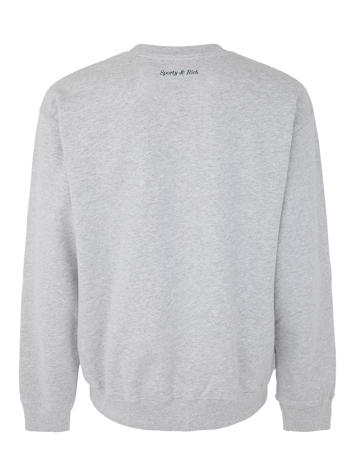 Sporty & Rich Wellness boucle crewneck - Grey|CR623GHHEATHER