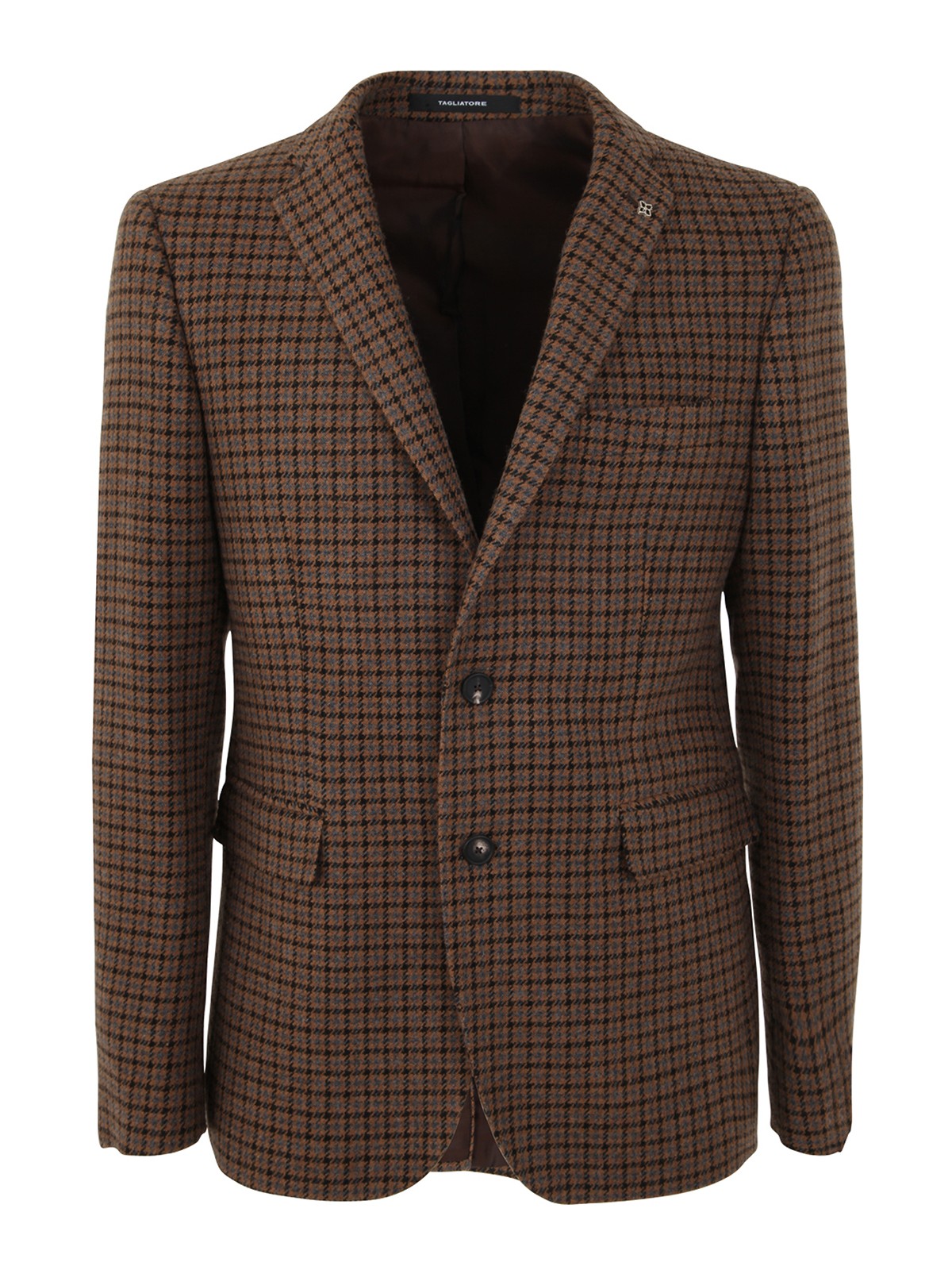 Tagliatore 'bruzzi' Lds Cropped Sweater In Brown