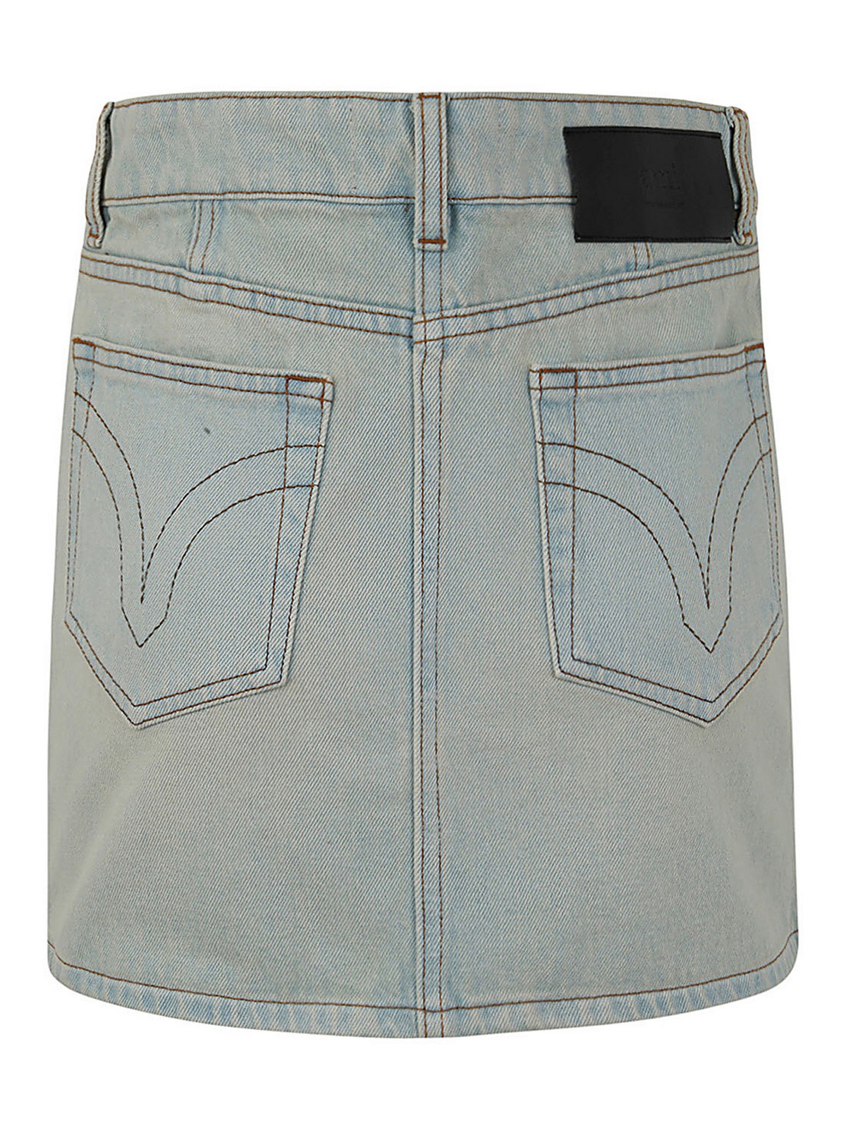 Shop Ami Alexandre Mattiussi Five Pockets Mini Skirt In Blue