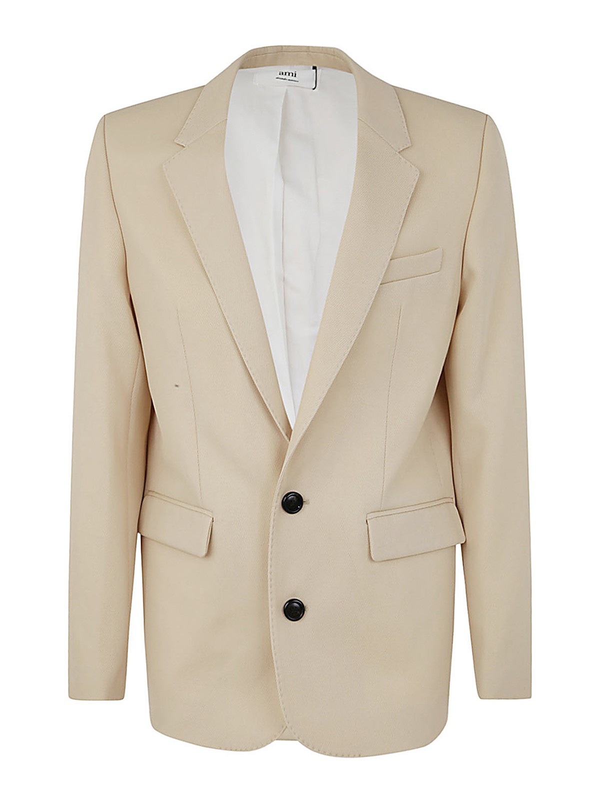 Ami Alexandre Mattiussi Two Buttons Jacket In Nude & Neutrals