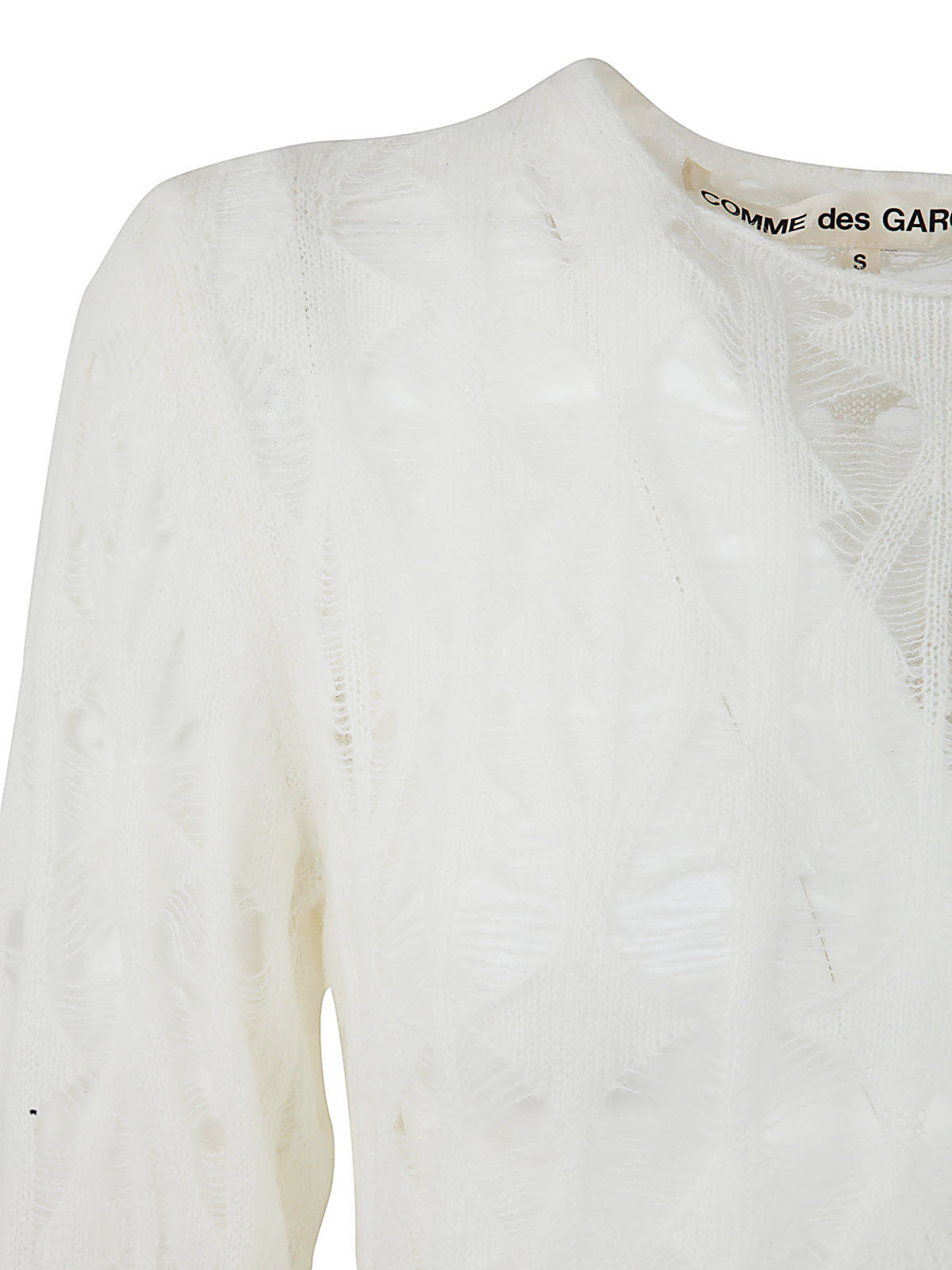 Shop Comme Des Garçons Ladies Sweater In White