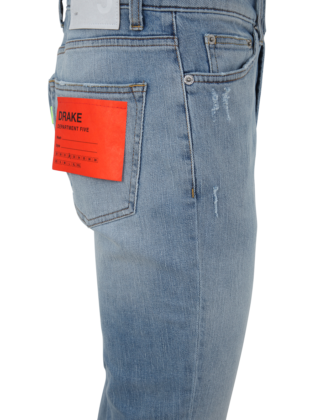 Shop Department 5 Drake Skinny Jeans In Blue
