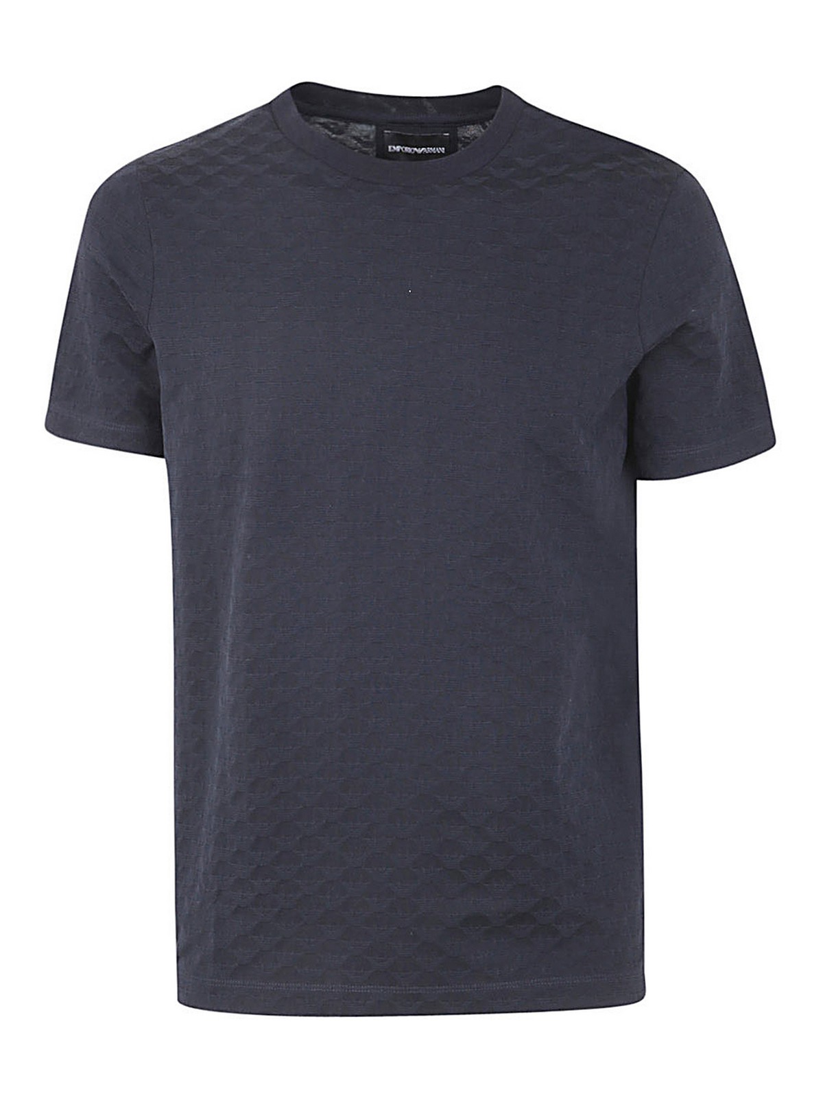 Emporio Armani Crew Neck Short Sleeves T-shirt In Blue