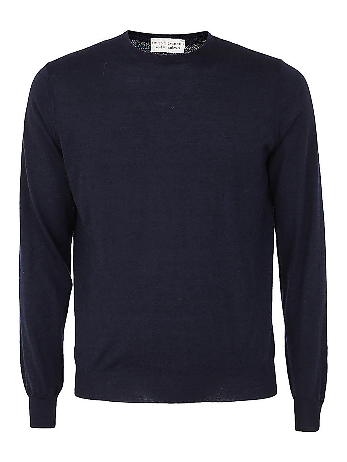 Shop Filippo De Laurentiis Round Neck Pullover In Blue