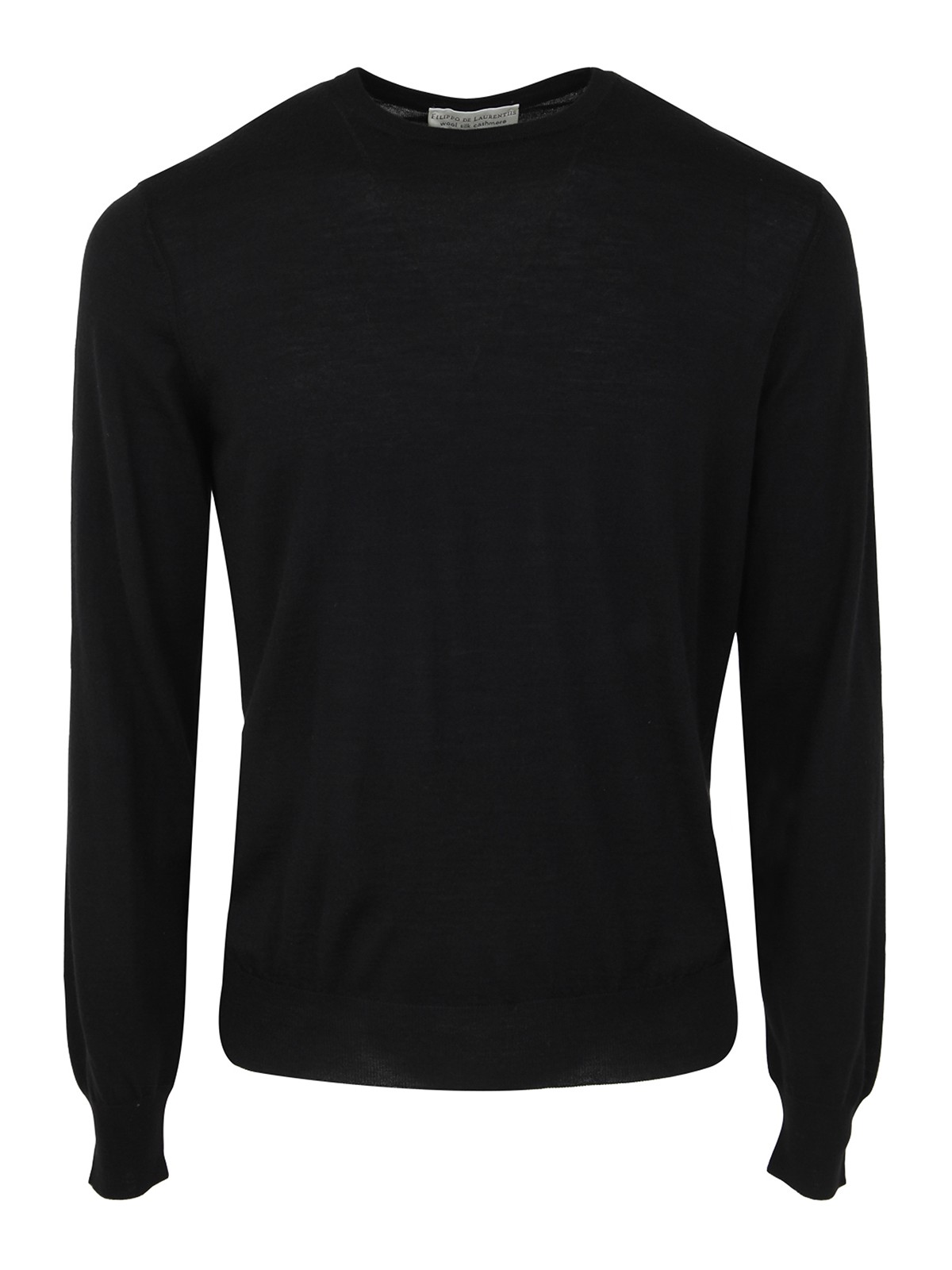 Shop Filippo De Laurentiis Round Neck Pullover In Black