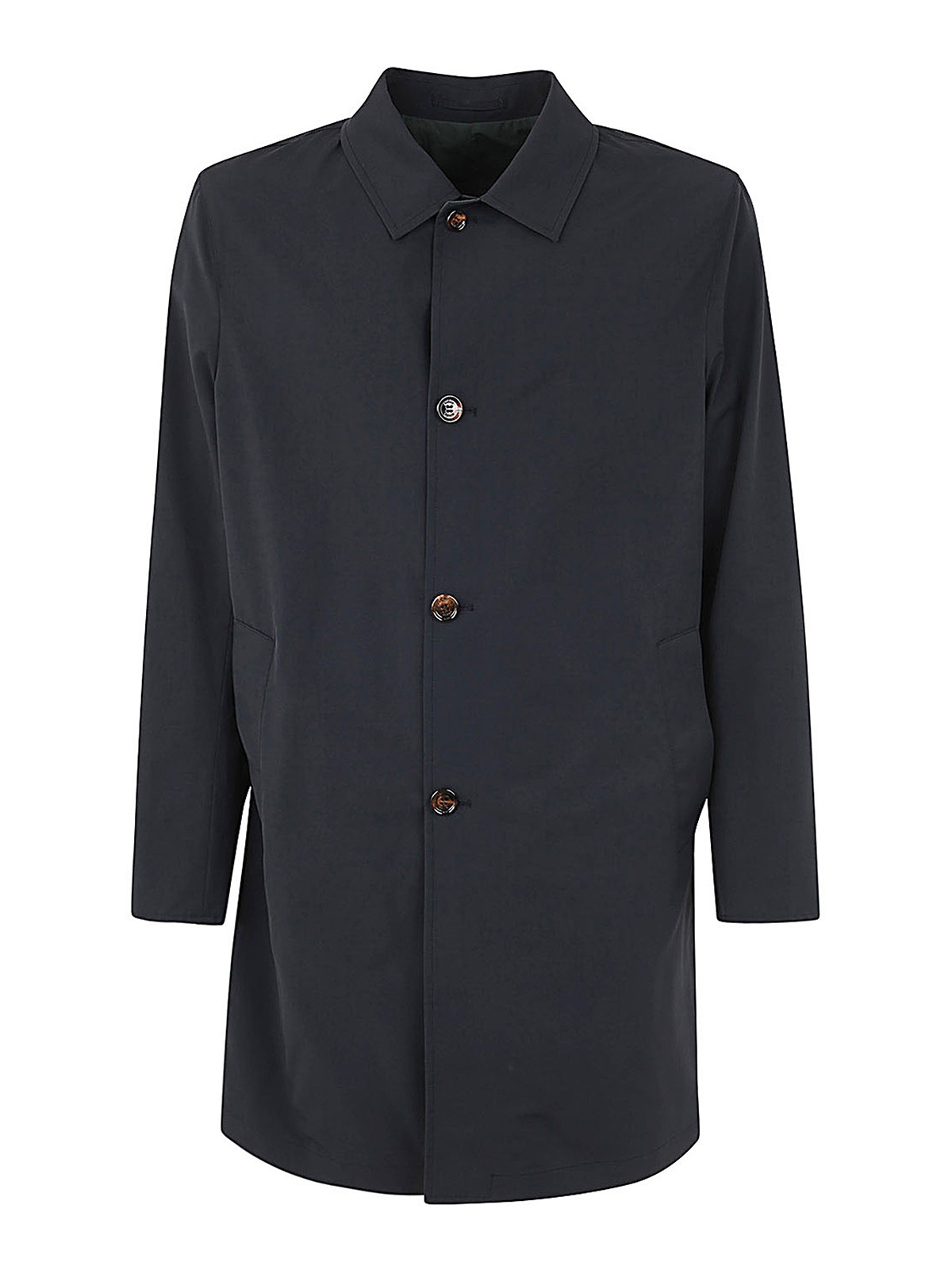 Kired Buttoned Coat In Blue