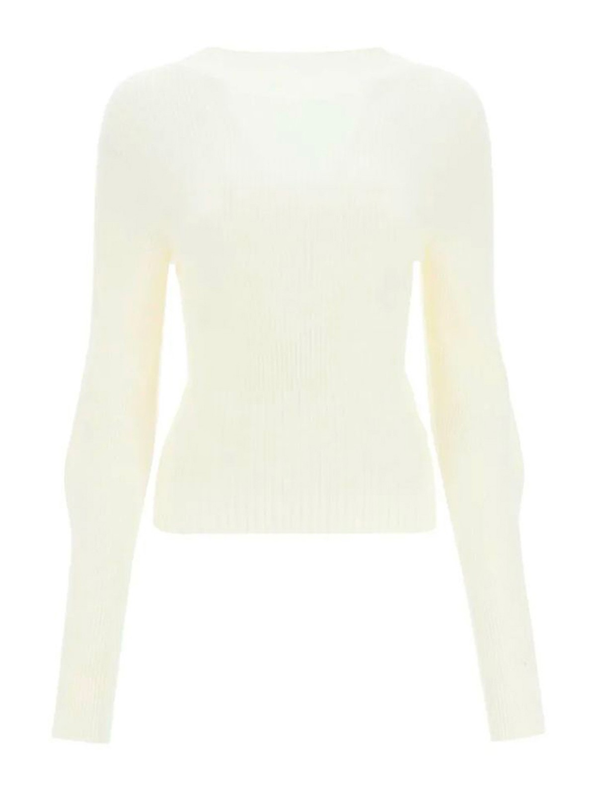 Shop Low Classic 2-way Knit Top In Blanco