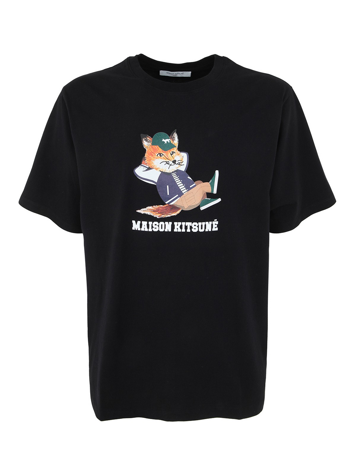 maison kitsune dressed fox easy tシャツ L-