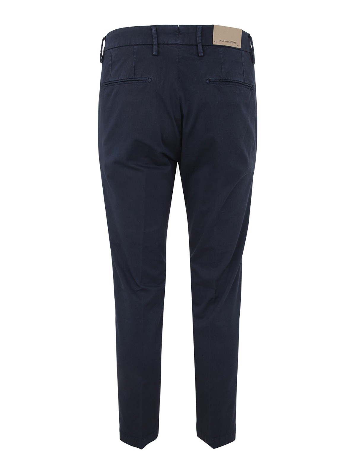 Shop Michael Coal Mc Brad 2563 Capri American Pockets Trousers In Blue