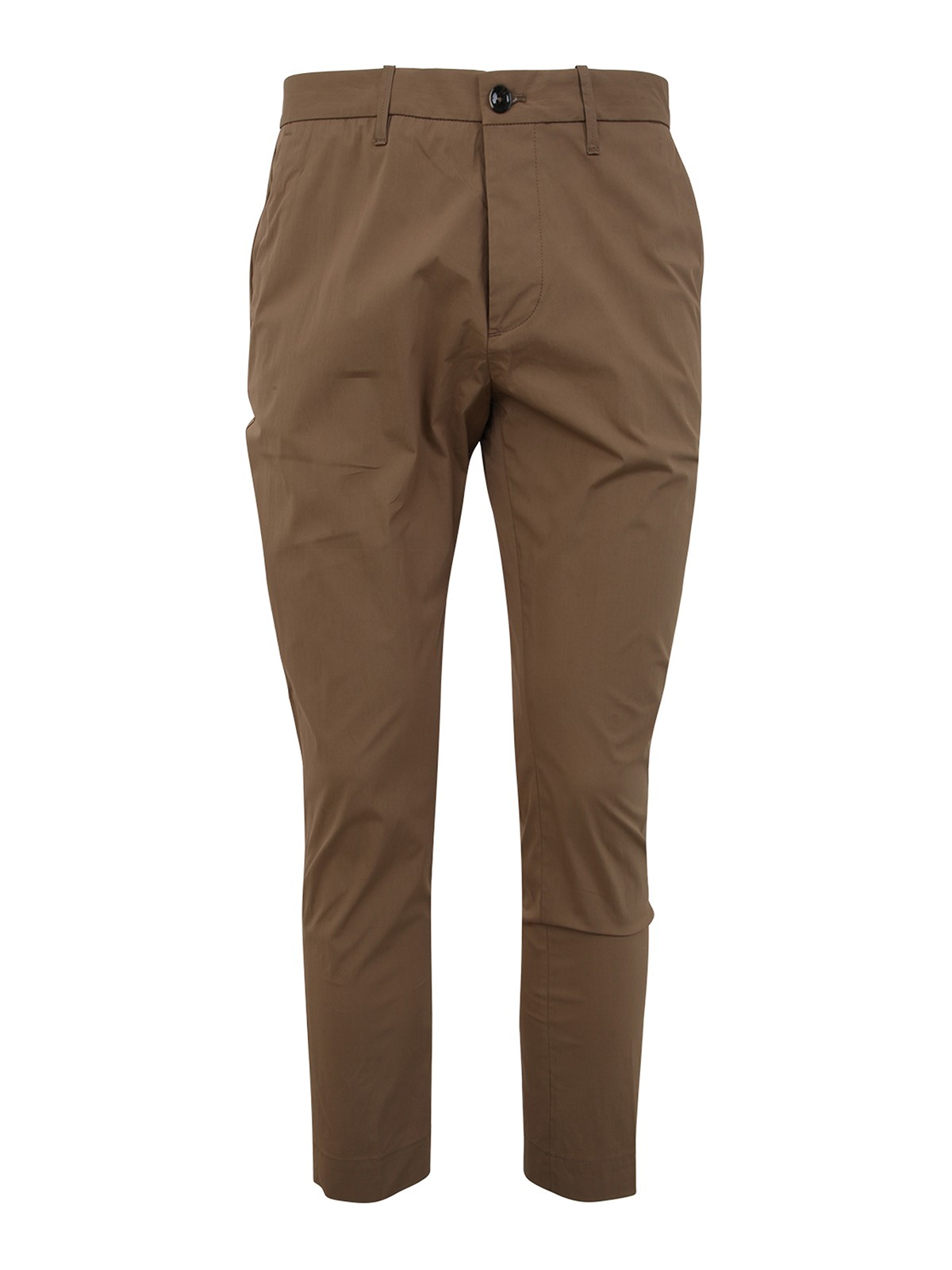 Shop Nine In The Morning Easy Slim Chino Trouser In Brown