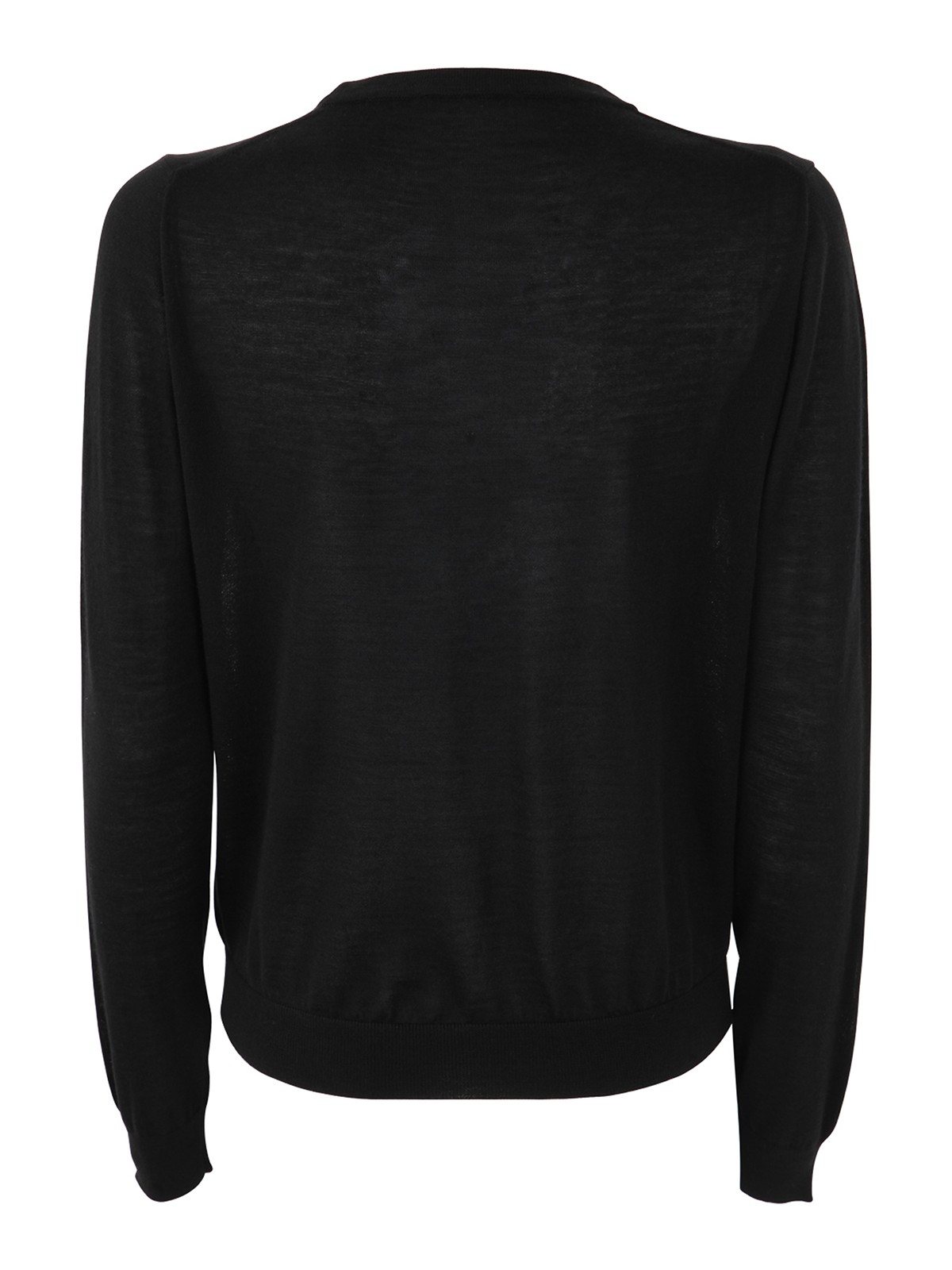 Shop Nuur Round Neck Pullover In Black