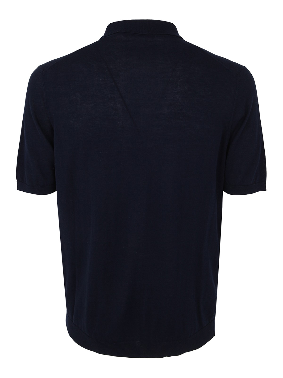 Shop Nuur Short Sleeve Polo In Blue