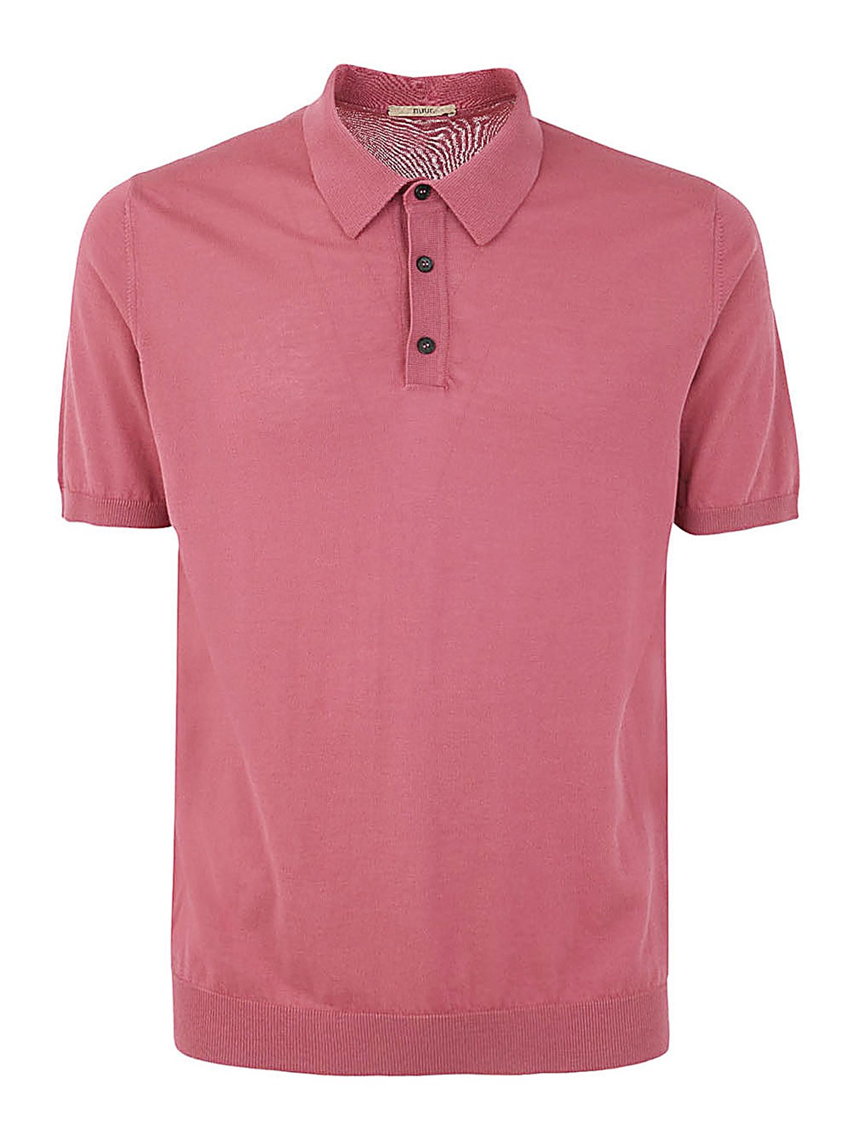 Shop Nuur Short Sleeve Polo In Red