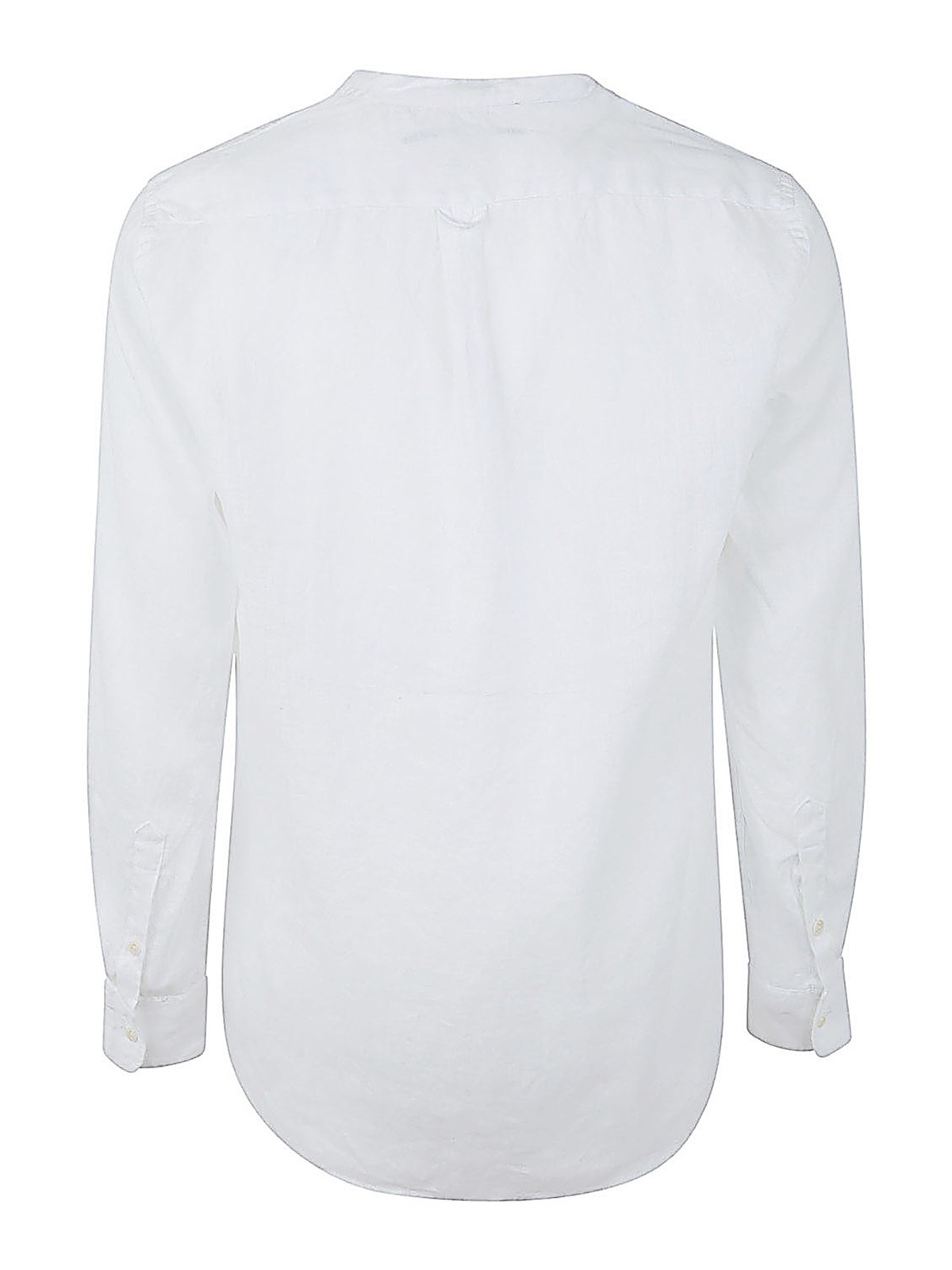 Shop Original Vintage Style Corean Collar Shirt In White