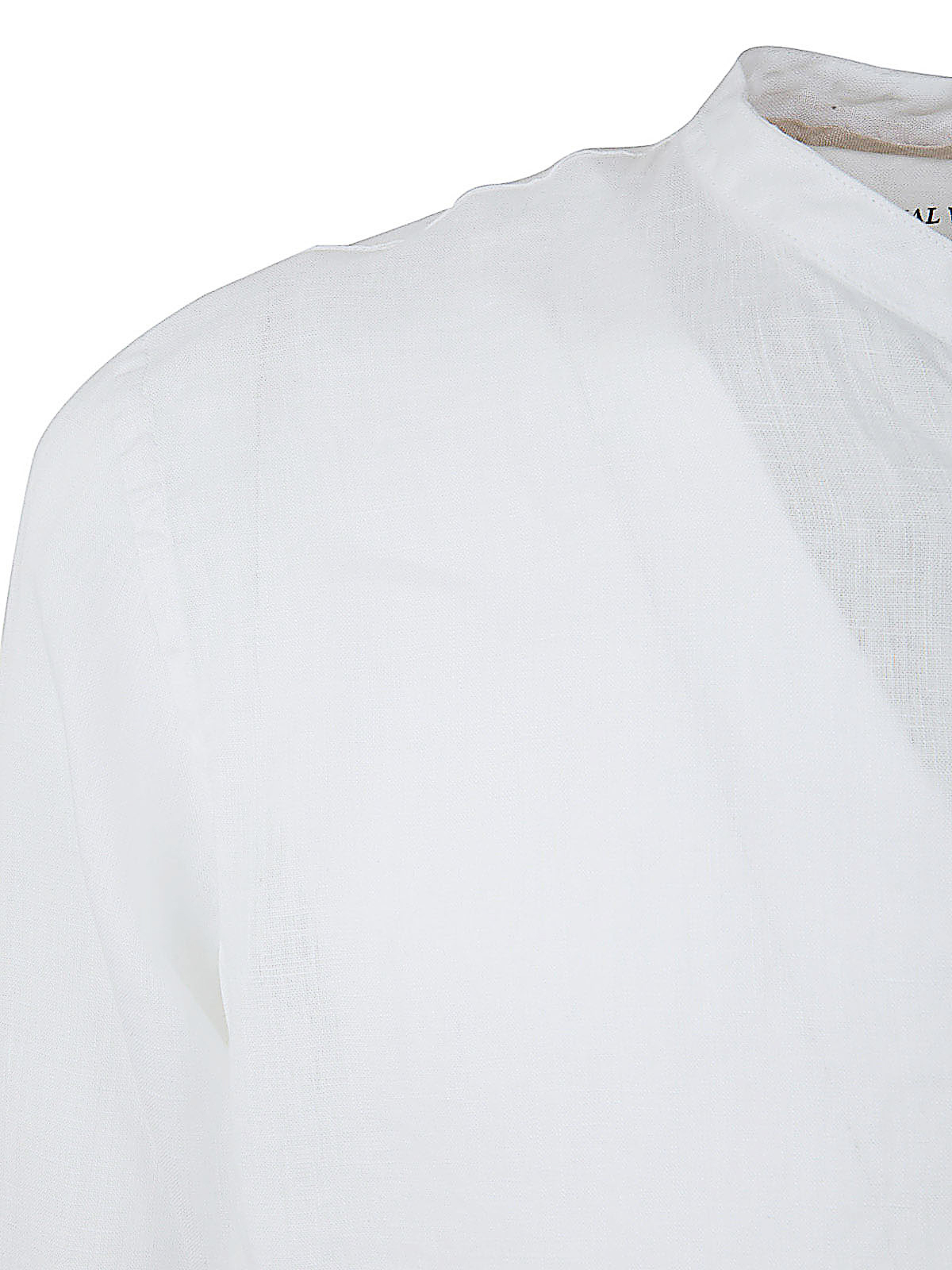 Shop Original Vintage Style Corean Collar Shirt In White