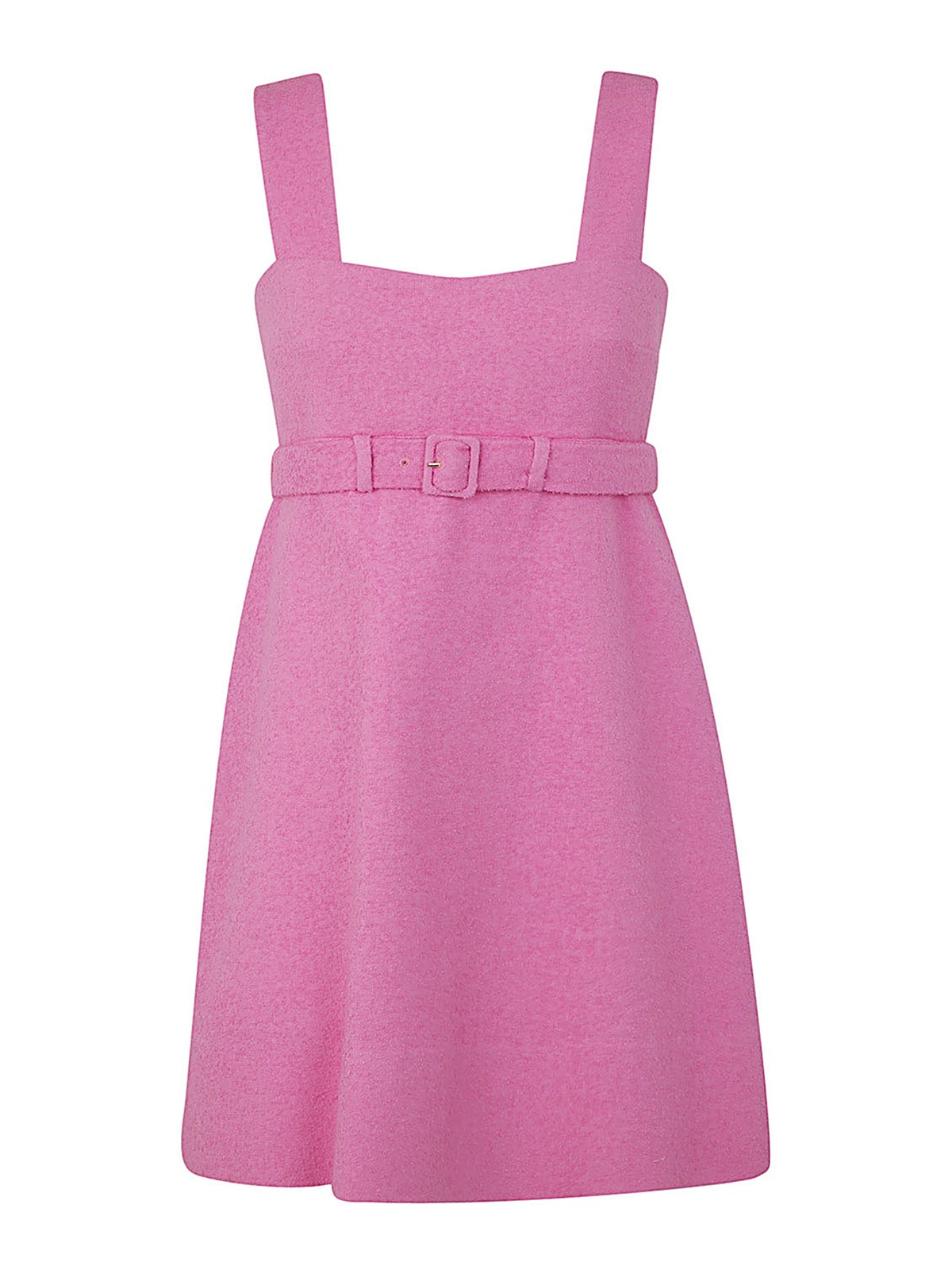 Shop Patou Corsage Belted Dress In Pink
