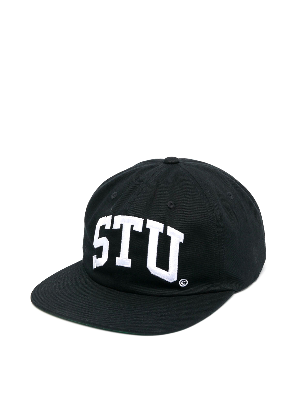 STUSSY STU ARCH STRAPBACK CAP 黒 キャップ ハット