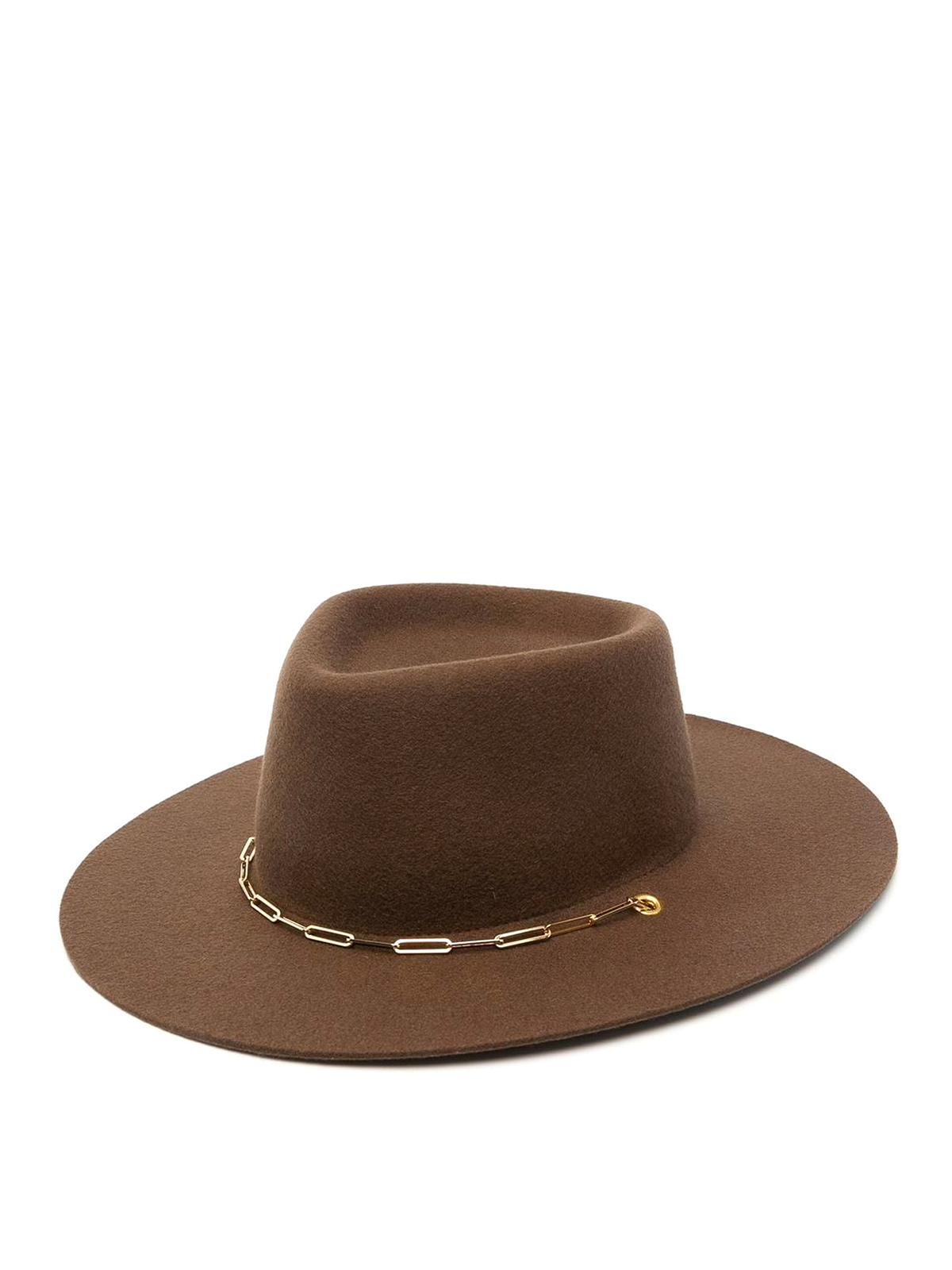 Van Palma Chain Detail Fedora Hat ULYSSE Bi-Chain Fedora | Beige - 99things main image 3