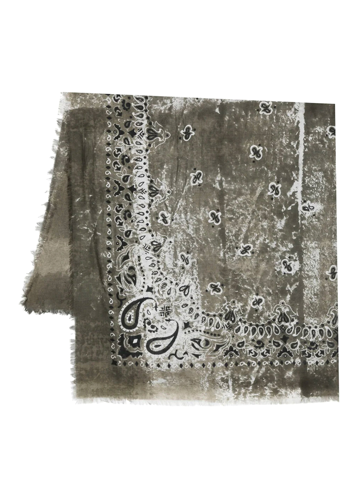 Destin Bandana print squared scarf 140x140|ALVQUAMILMILITARY