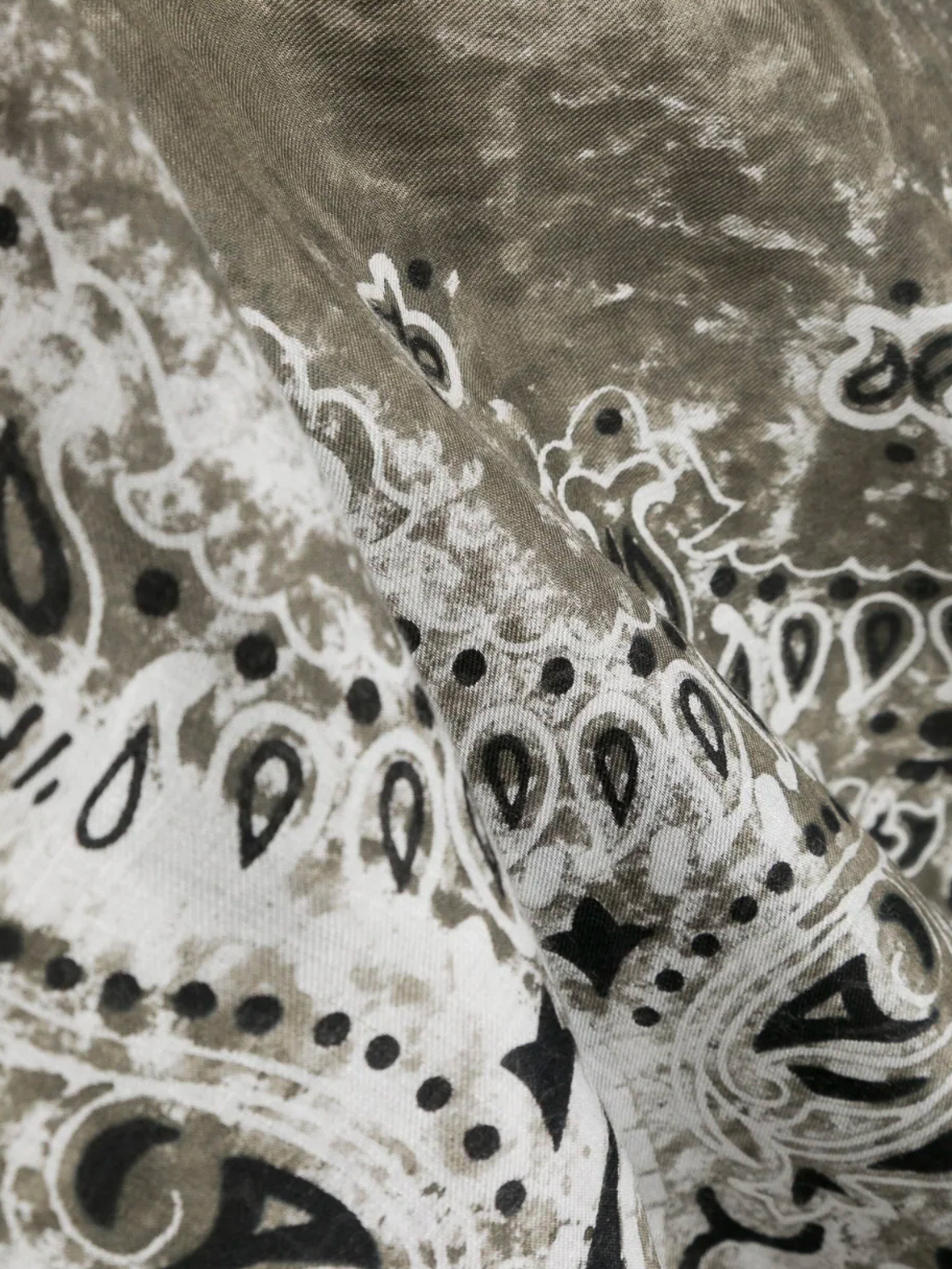 Destin Bandana print squared scarf 140x140|ALVQUAMILMILITARY