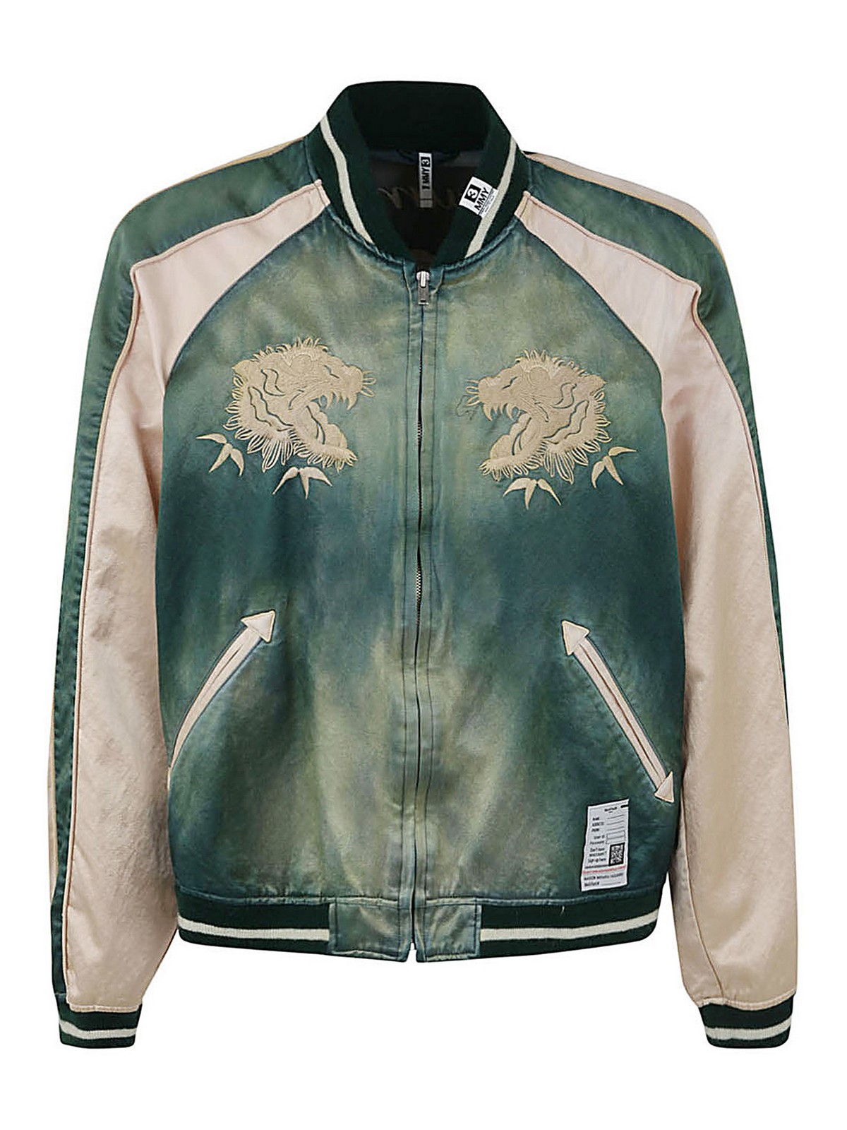 Bombers Maison Mihara Yasuhiro - Classic faded sukajan - J10BL051GREEN