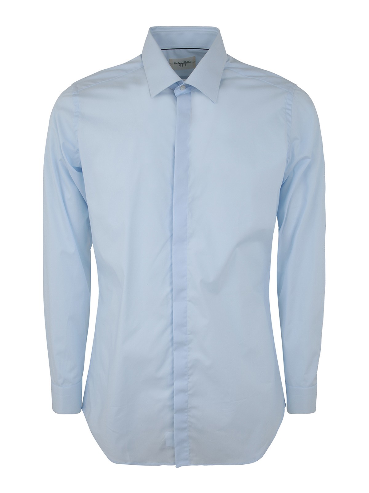 Shop Tintoria Mattei New Collar Classic Shirt In Blue
