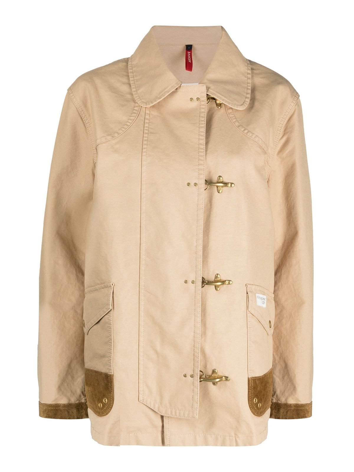 Shop Fay 4 Ganci Archive Jacket In Beis