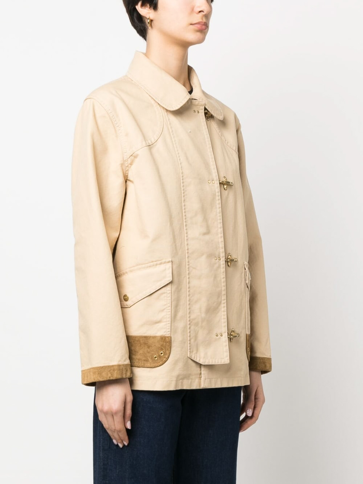 Shop Fay 4 Ganci Archive Jacket In Beis