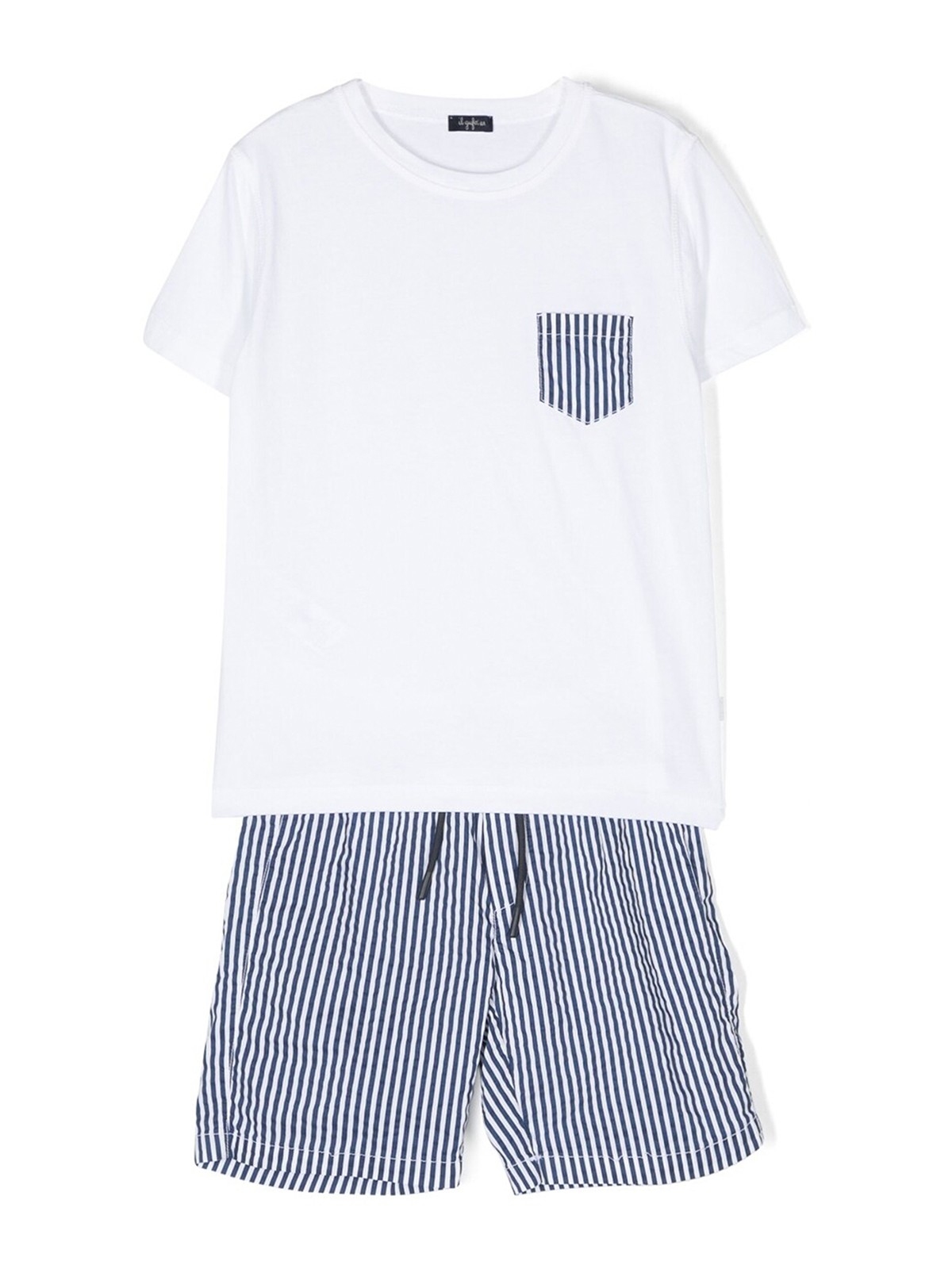 Il Gufo Completo di pantaloncini a righe P23DP348C60374901