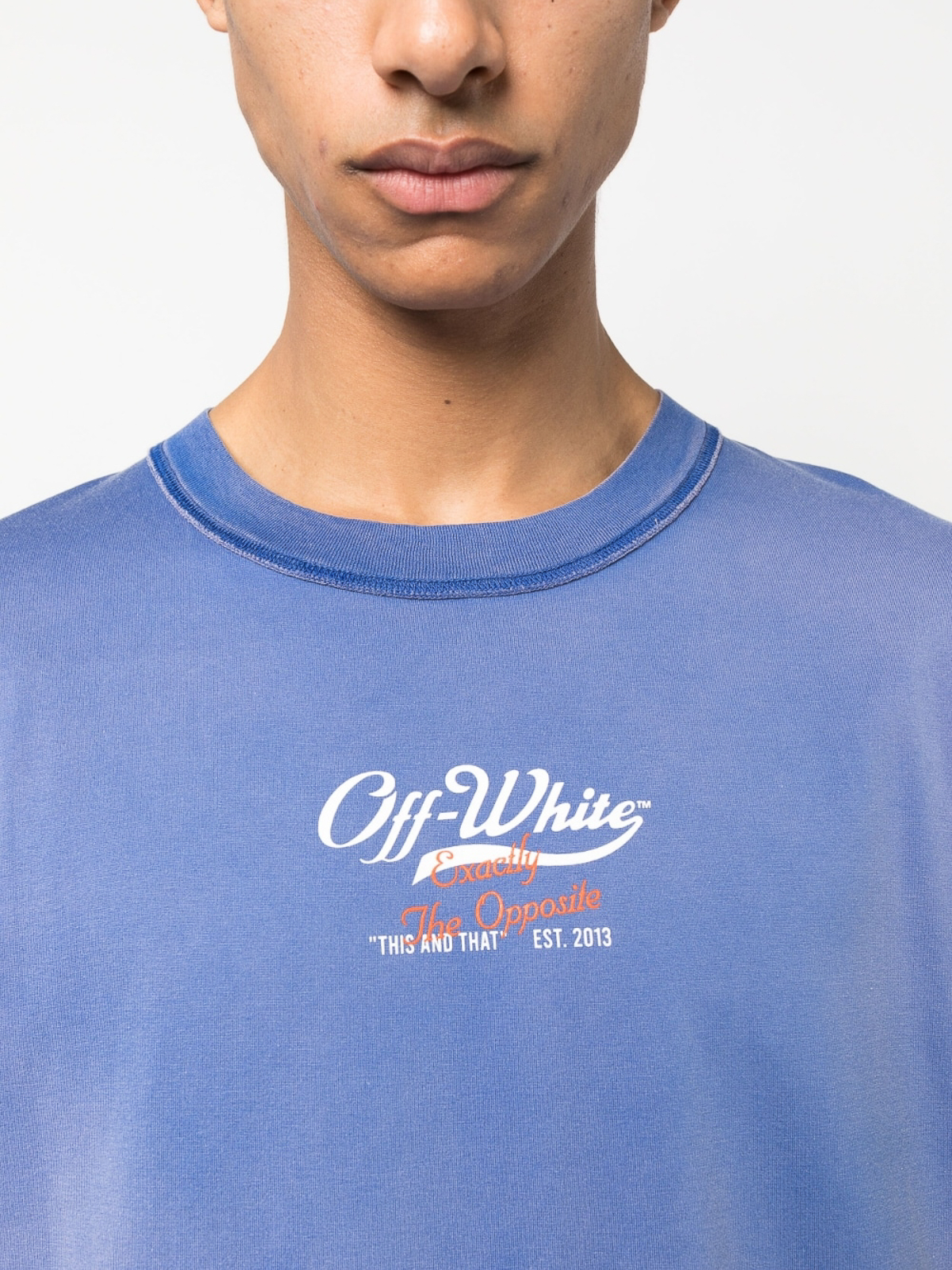 Off-White Tシャツ - ブルー - ブルー|OMAA156S23JER0013701