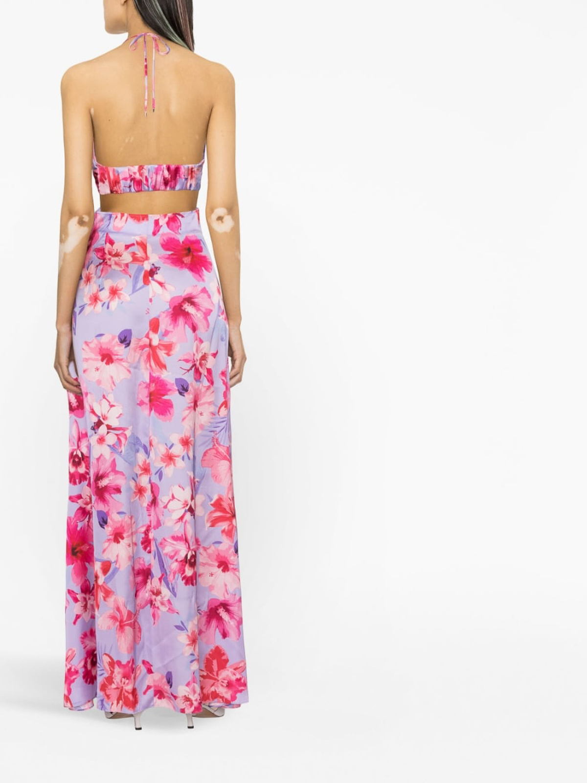 Pinko Allenato maxi dress - Metallic - Women | 100759A0M8YNB Pinko Allenato maxi dress - Metallic - Women | 100759A0M8YNB