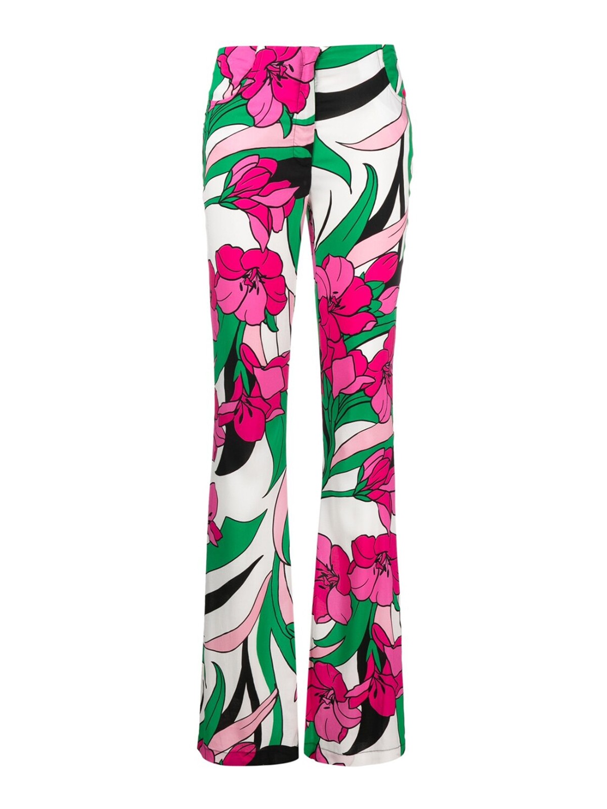 Shop Pinko Palmato Trousers In Multicolour