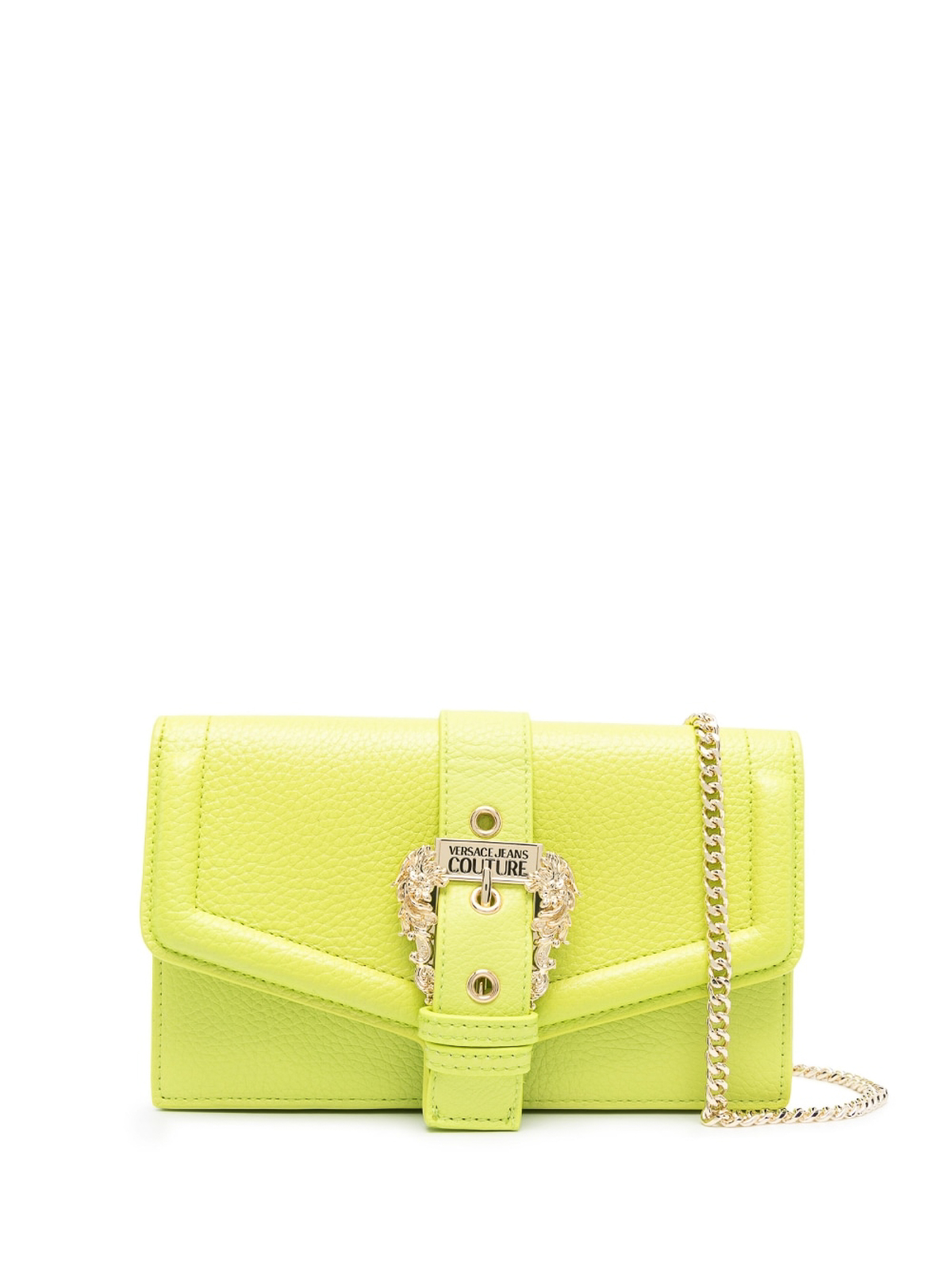 Versace Lime Green Leather Women\'s Crossbody Bag Pre-Owned VERSACE La Medusa Leather Green Hobo Bag main image 4