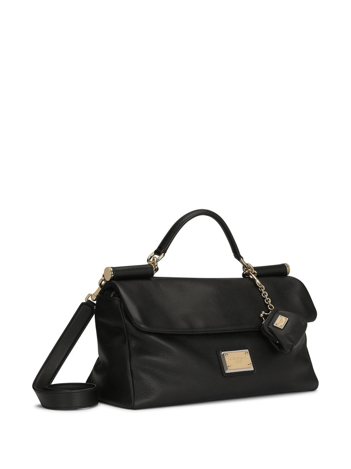 Dolce & Gabbana Medium Sicily Shoulder Bag Black