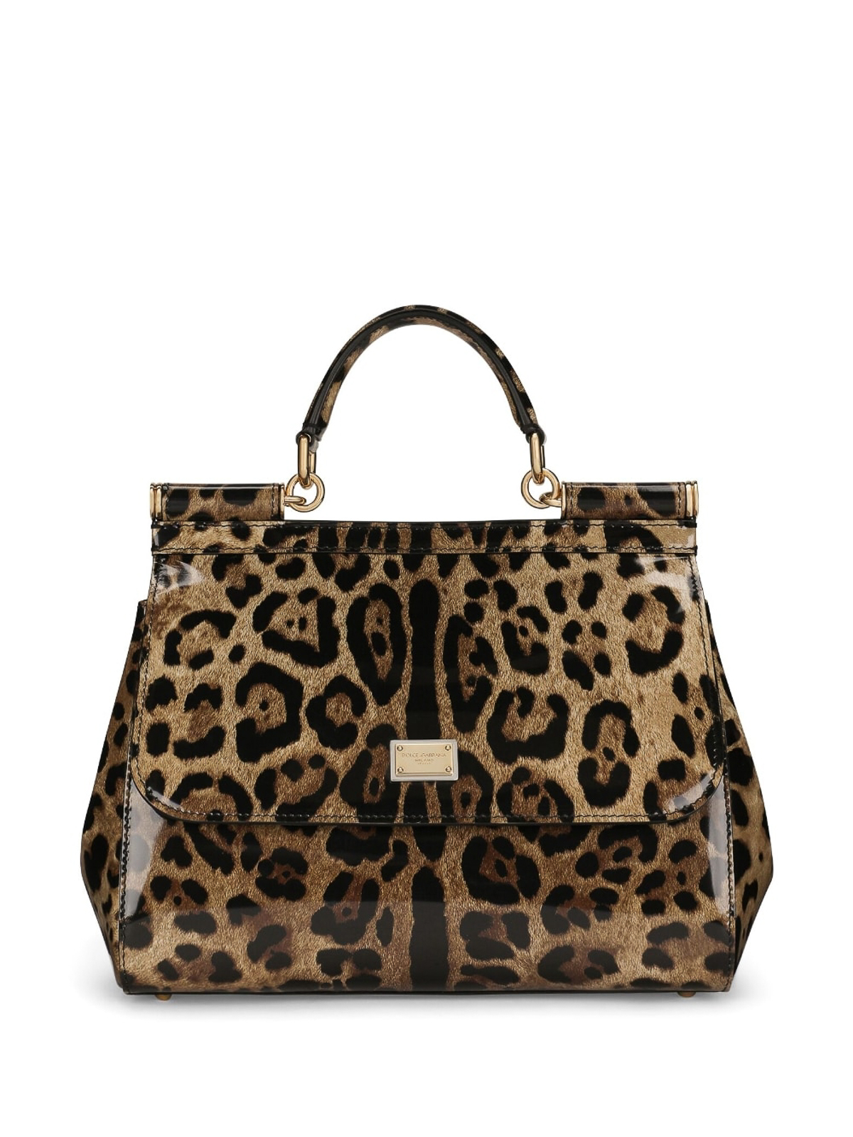 Dolce & Gabbana Medium Sicily Leopard-print Bag In Estampado Animalier