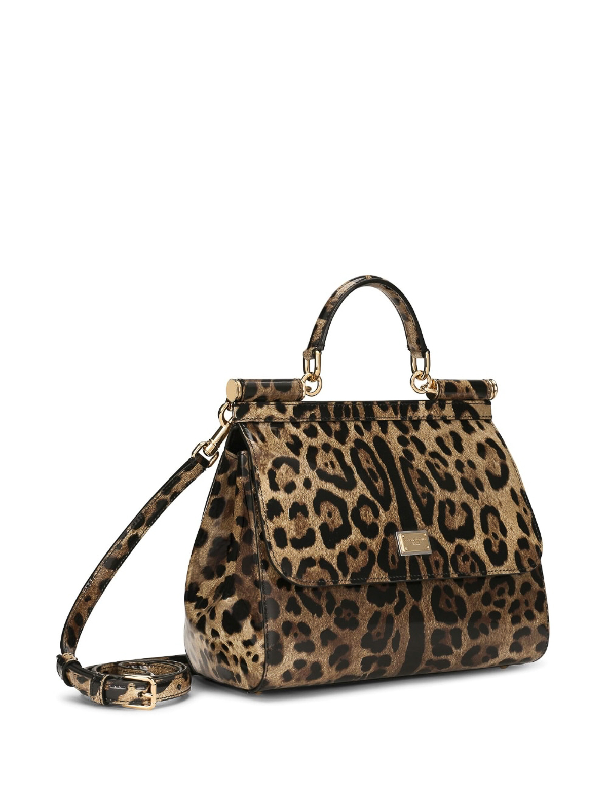 Shop Dolce & Gabbana Medium Sicily Leopard-print Bag In Estampado Animalier