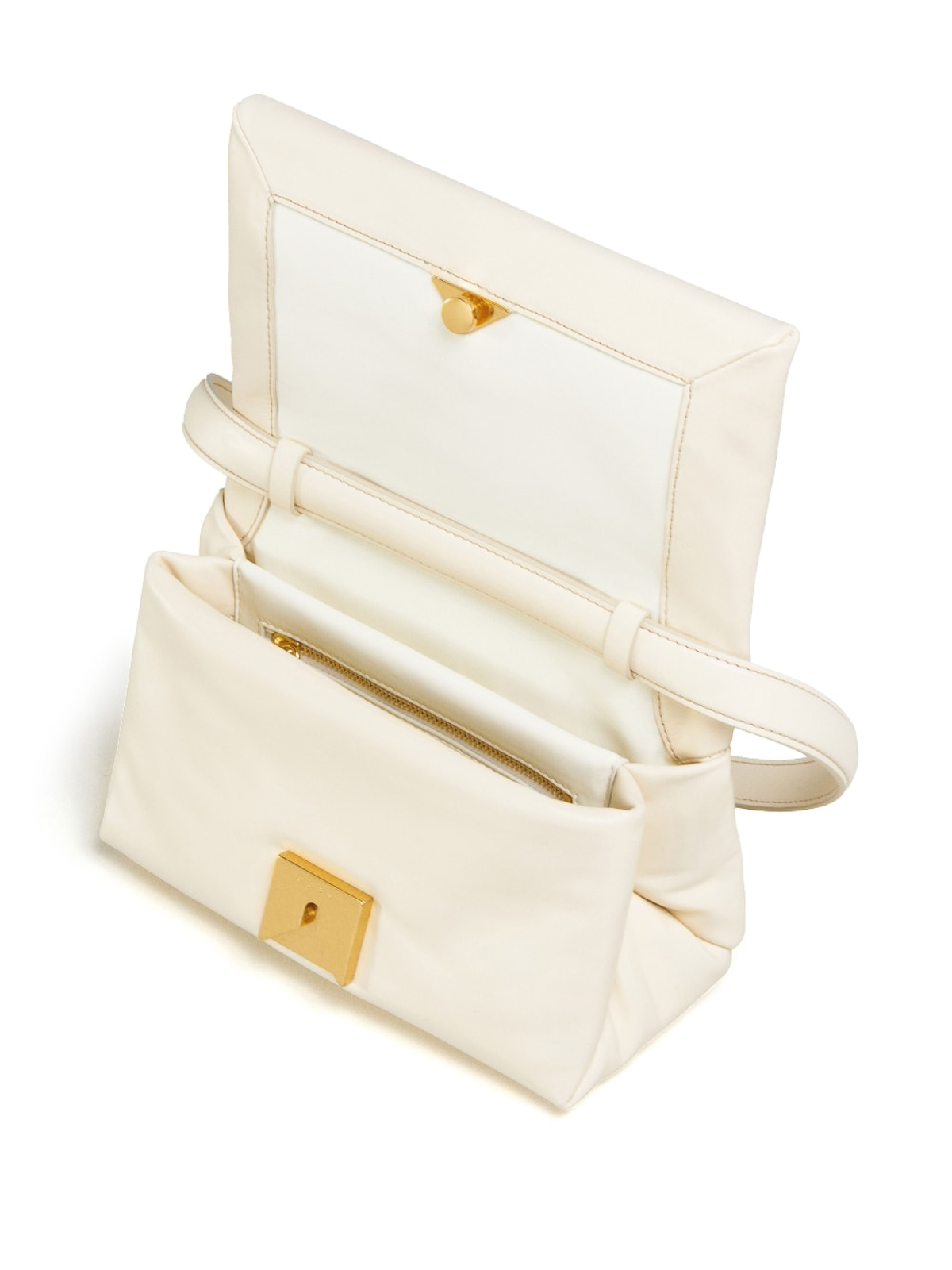 Shop Marni Prisma Shoulder Bag In White