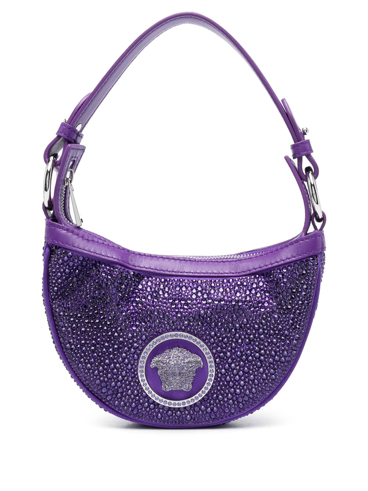 Versace Mini Shoulder Bag In Purple