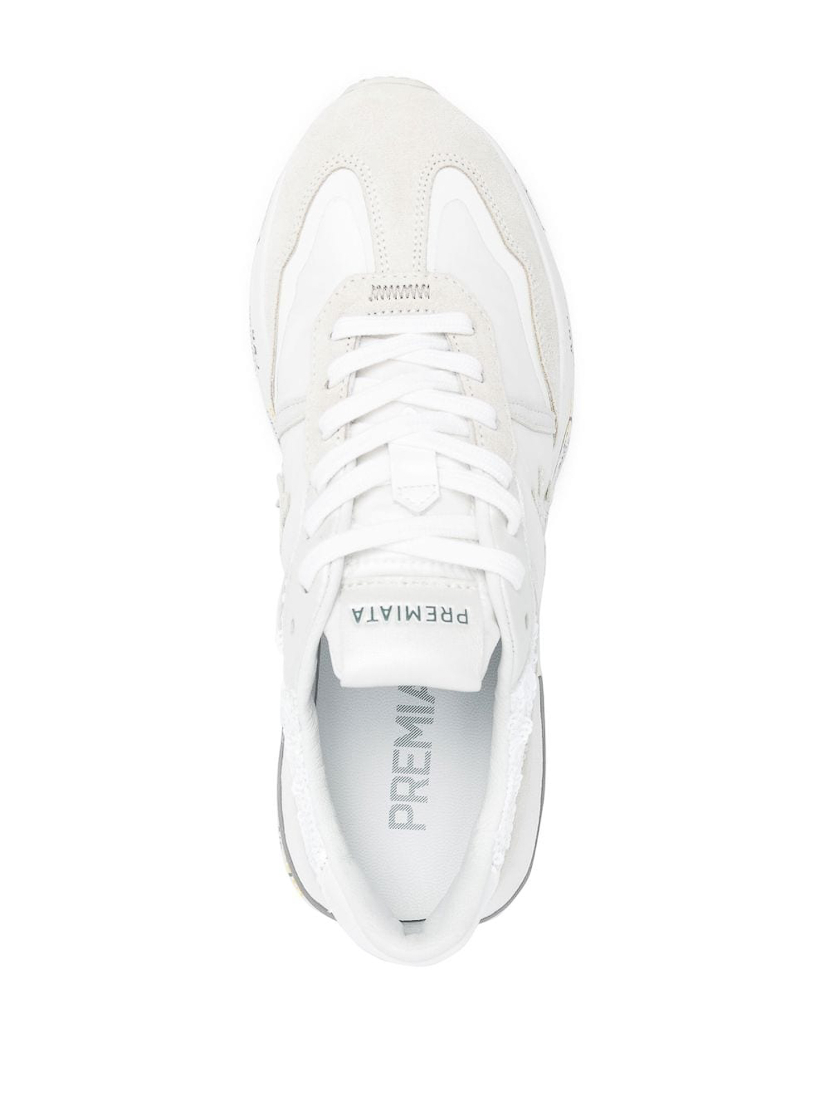 Shop Premiata Cassie Lace-up Sneakers In White