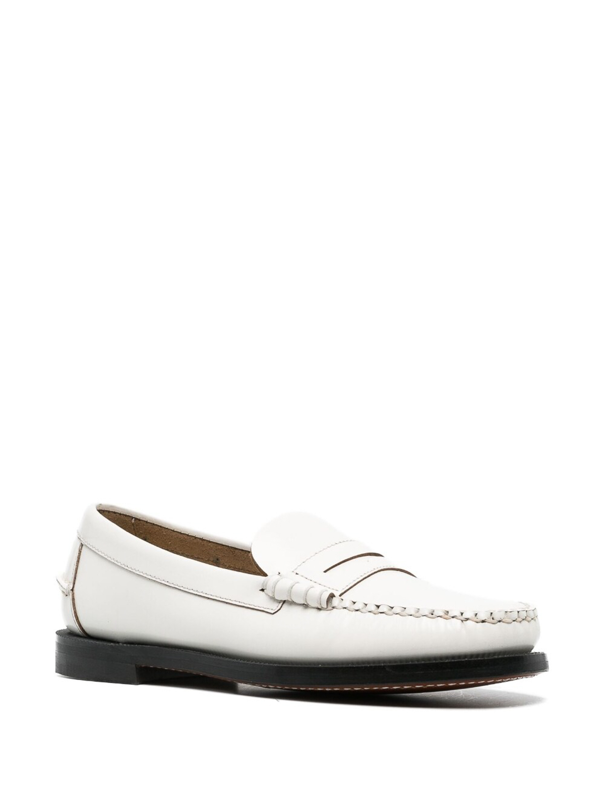 Shop Sebago Dan Loafers In White