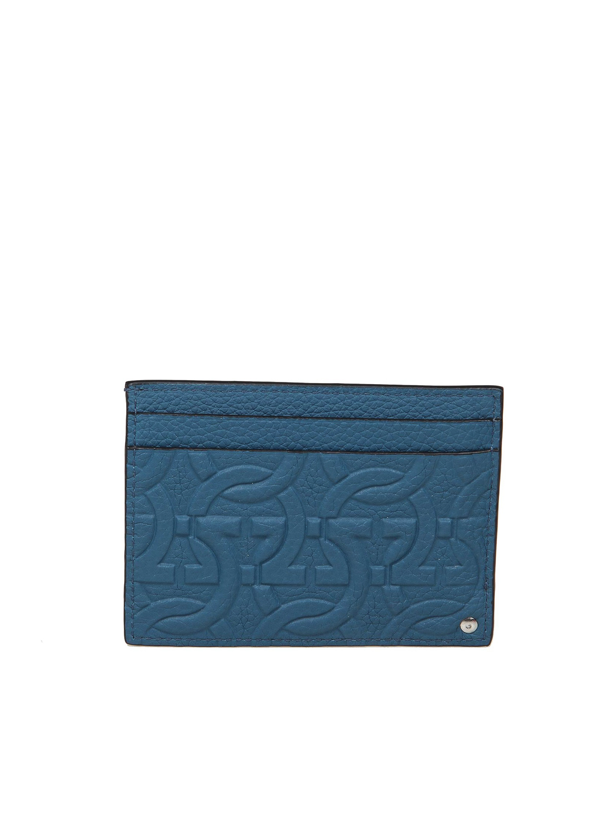 Salvatore Ferragamo Gancini Credit Card Case Green