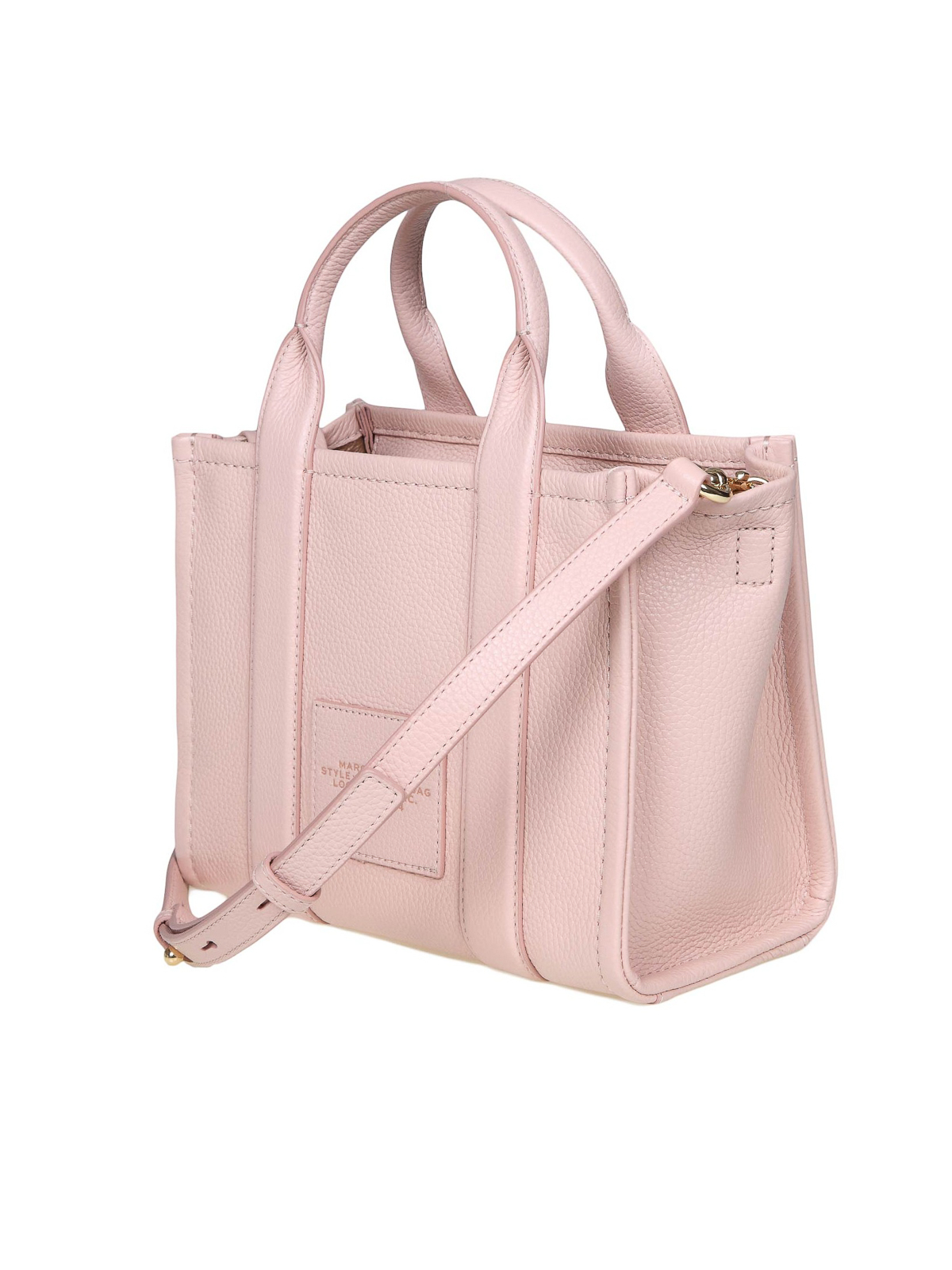 Shop Marc Jacobs Mini Tote In Pink Leather
