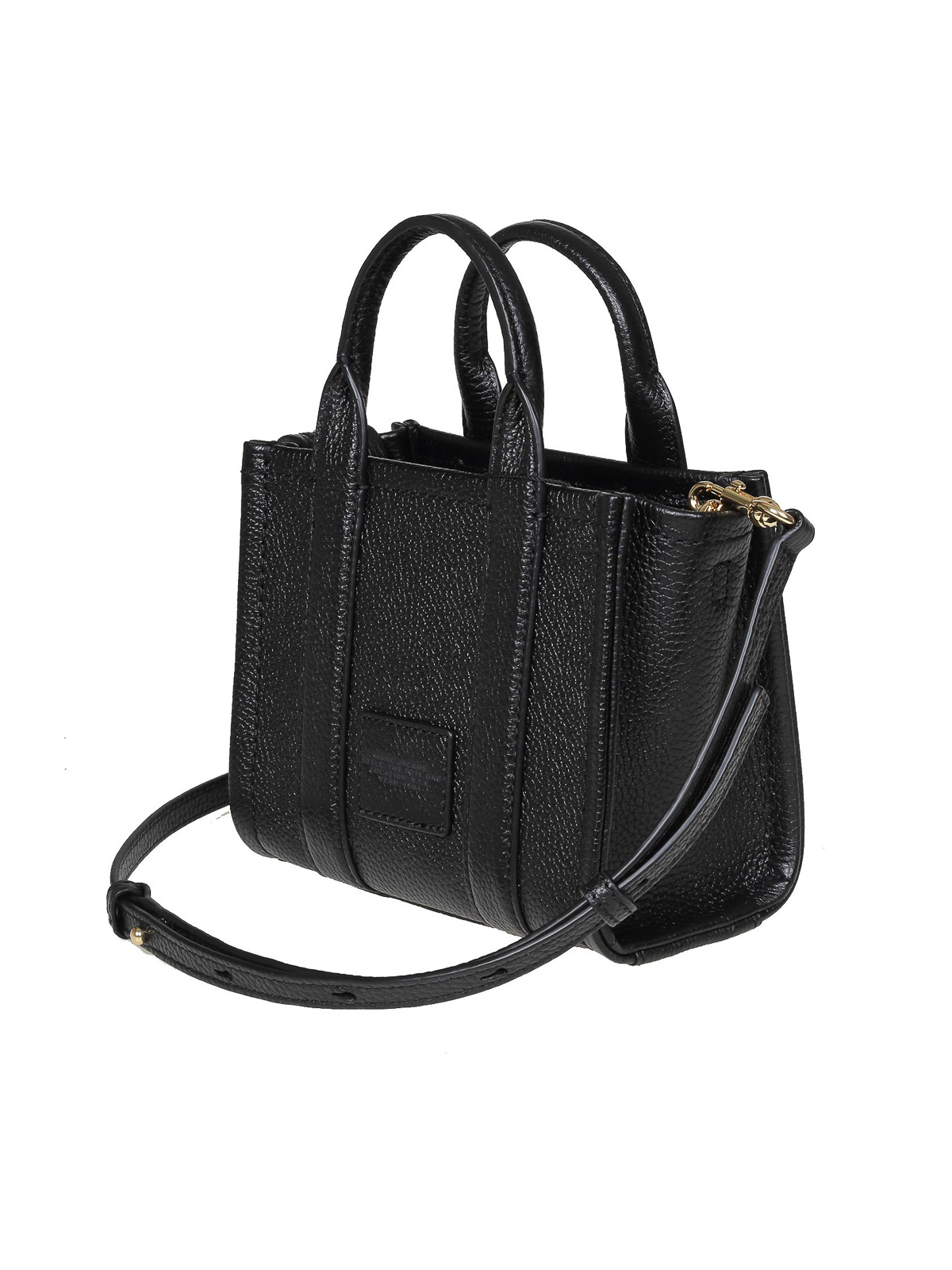Marc Jacobs The Leather Micro Tote Bag Black