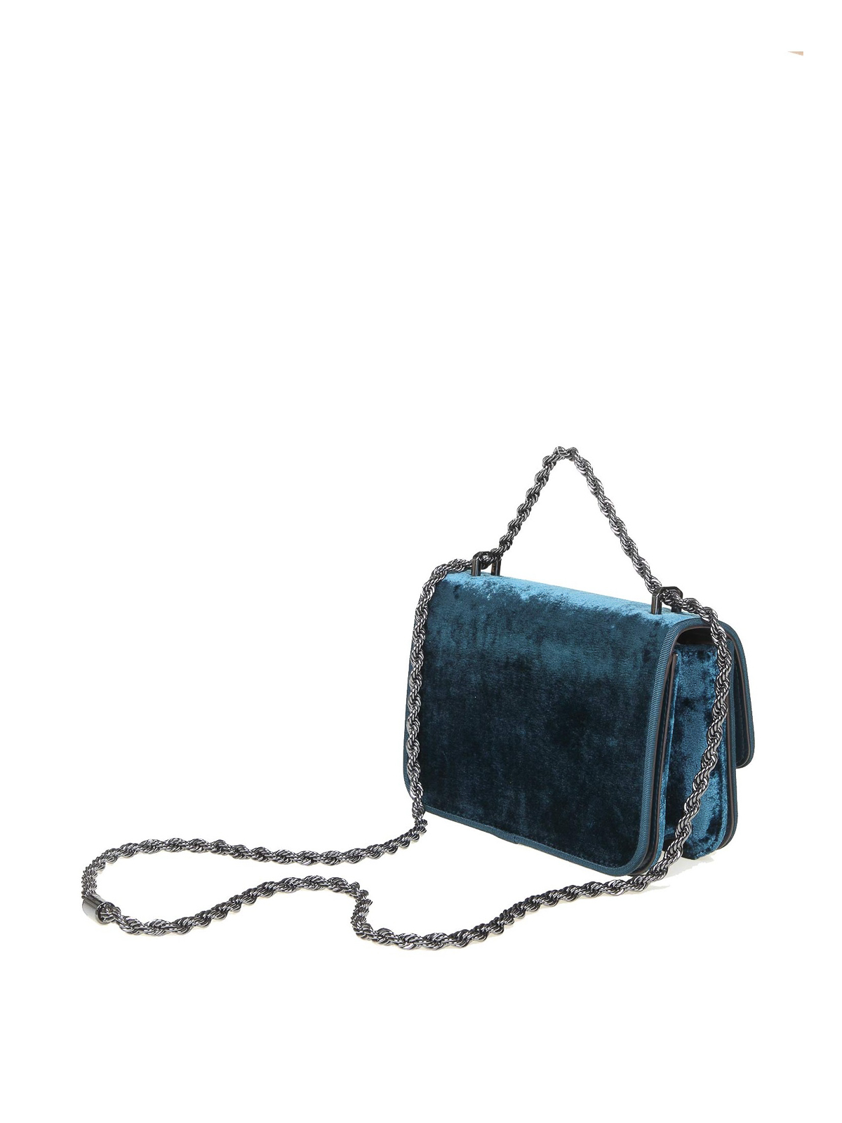 Tory Burch Small Eleanor Velvet Bag in Blue | Lyst