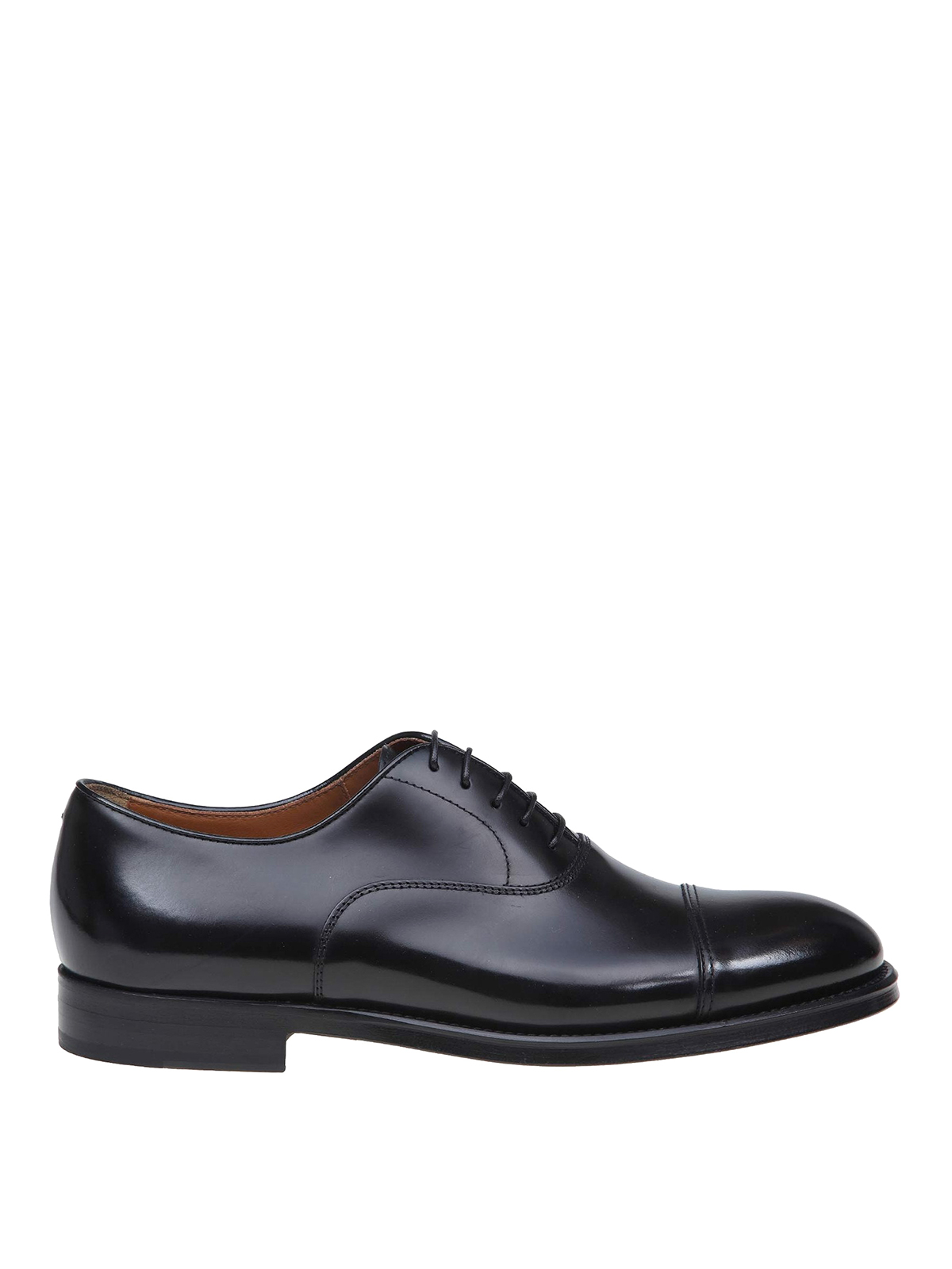 Doucal's Doucals Black Oxford Lace Up In Negro