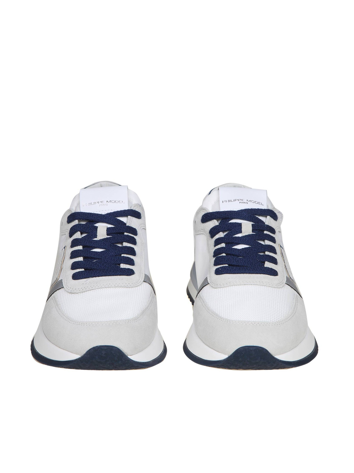 Trainers Philippe Model - Philippe model tropez in white and blue suede ...