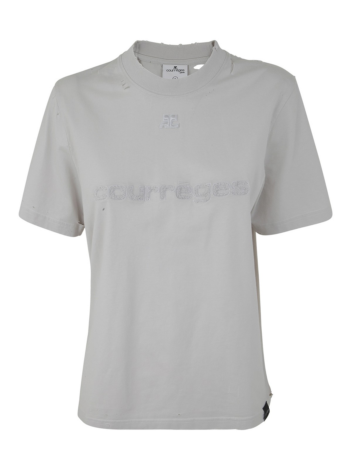 Distressed dry jersey t-shirt