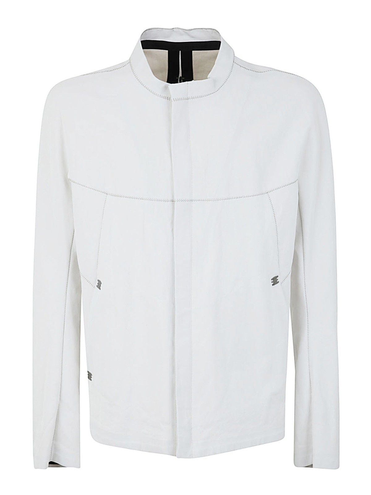 Shop Isaac Sellam Linen Bomber Jacket In White