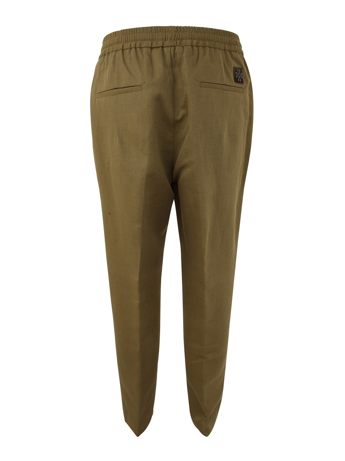Carrot-fit trousers with internal drawstring - Col. Brown | Seventy®